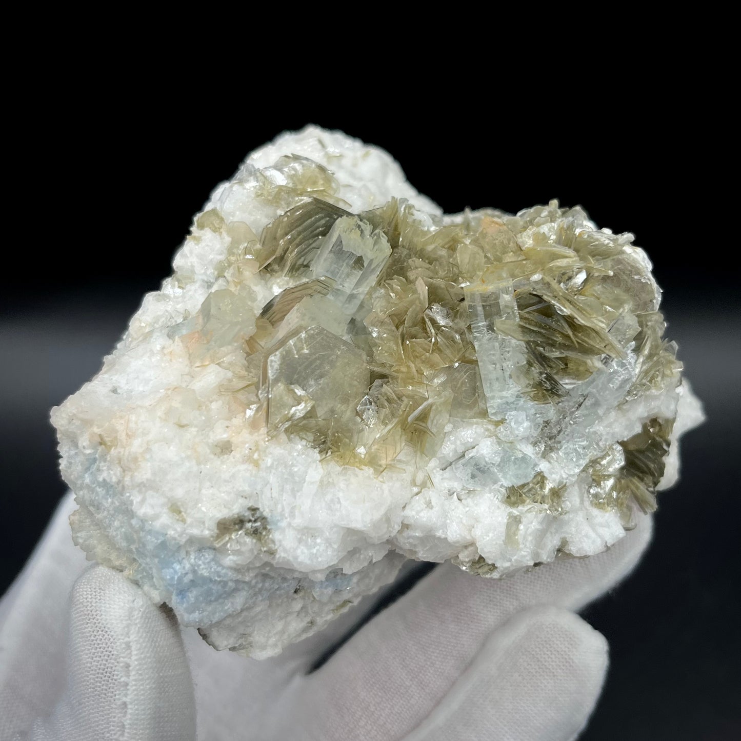 Etched Aquamarine on Matrix