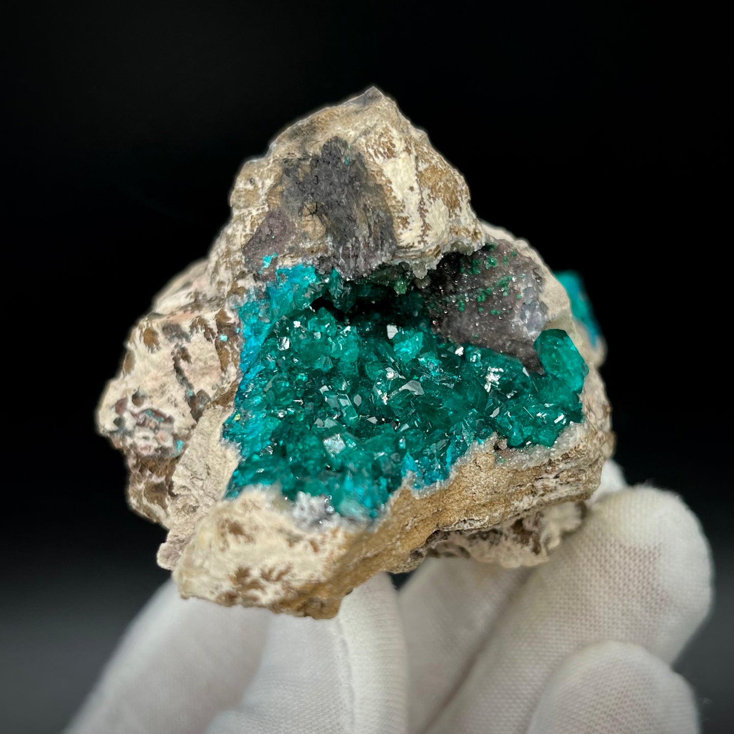 Natural Namibian Dioptase Crystal - Collector-Grade Specimen