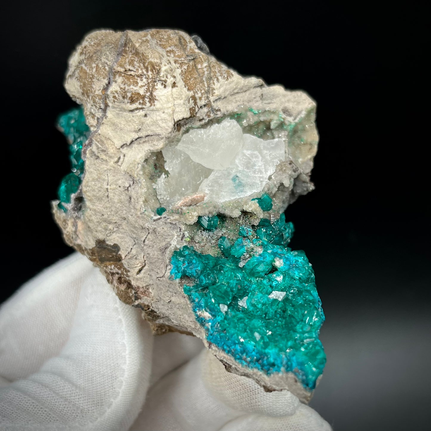 Natural Namibian Dioptase Crystal - Collector-Grade Specimen
