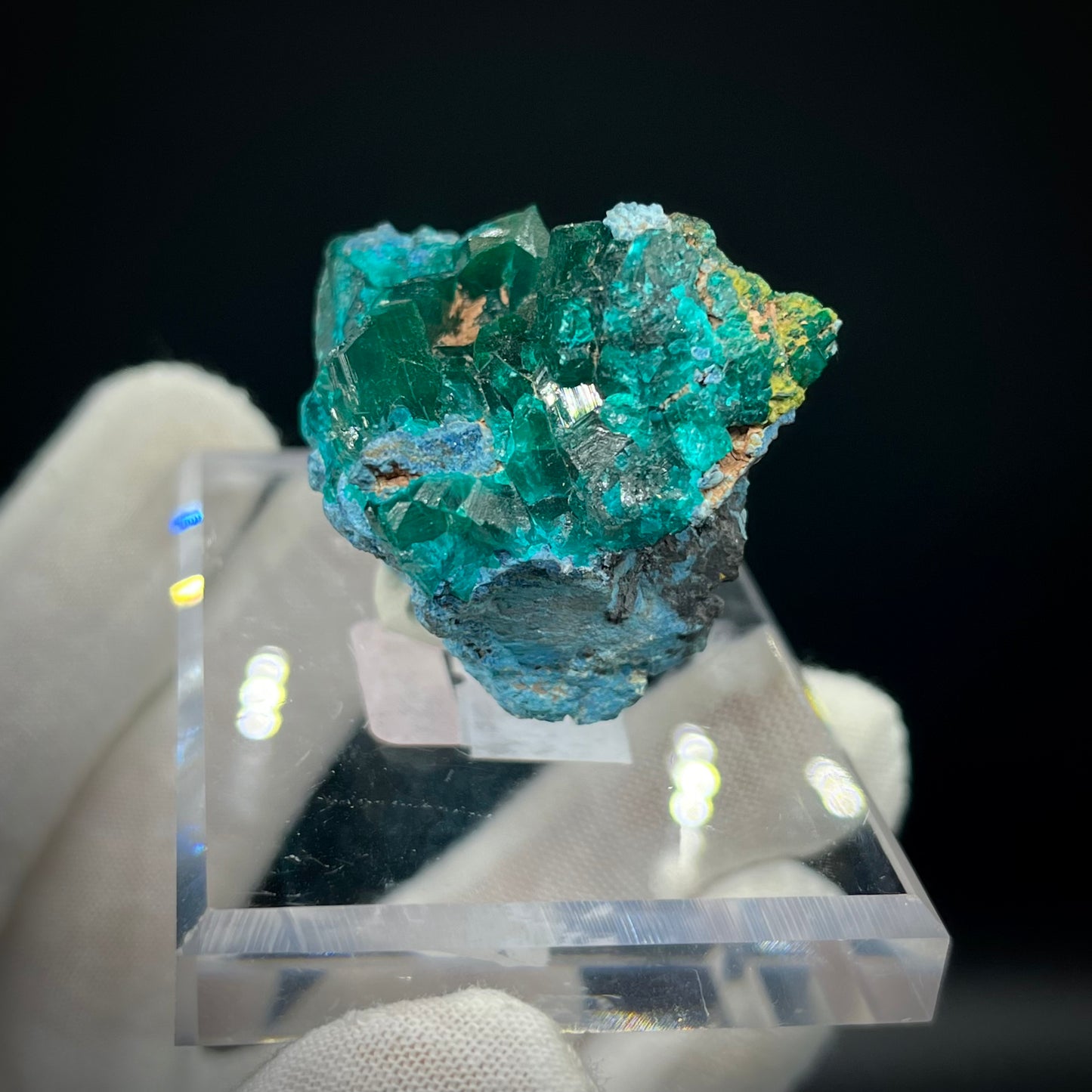 Natural Namibian Dioptase Crystal - Collector-Grade Specimen