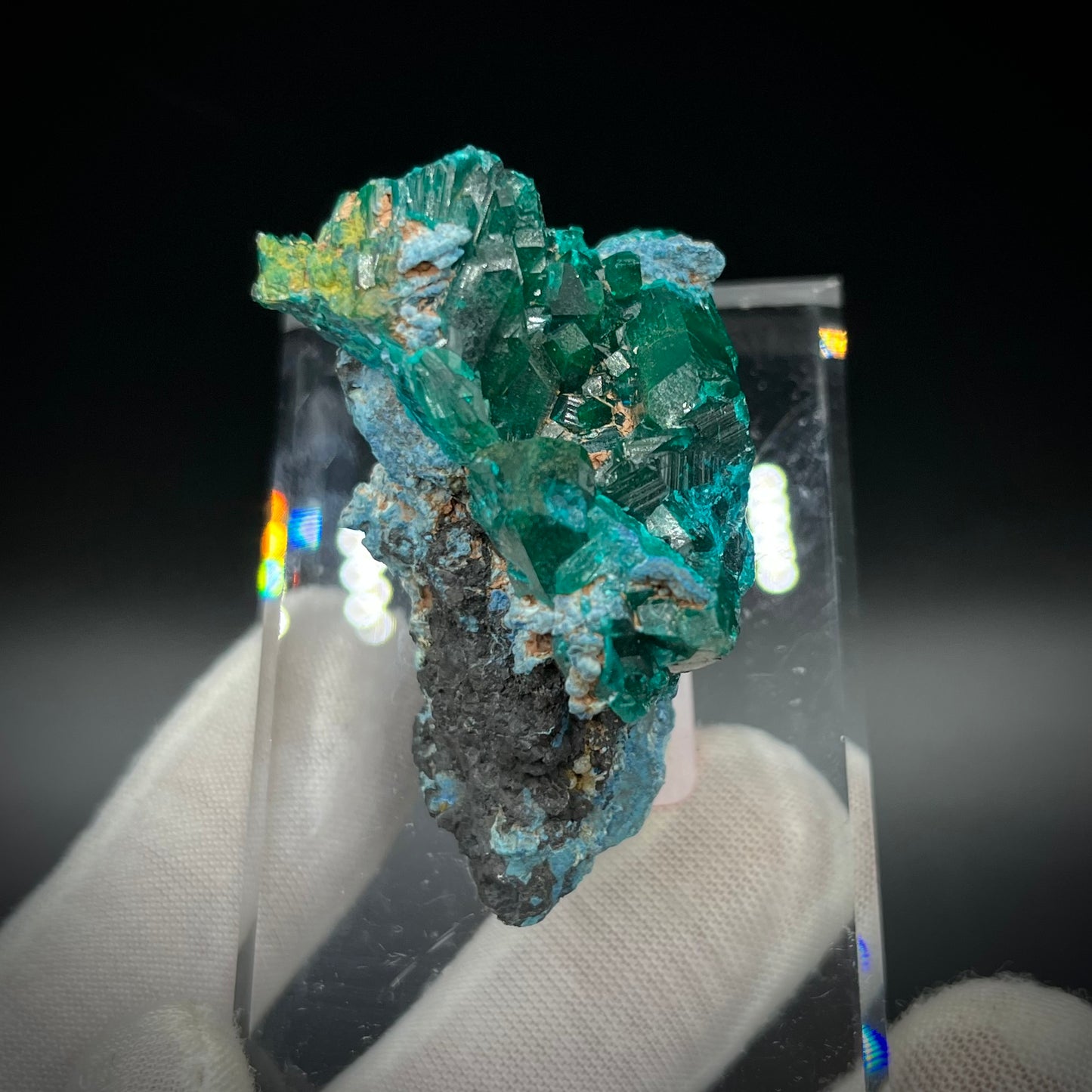 Natural Namibian Dioptase Crystal - Collector-Grade Specimen