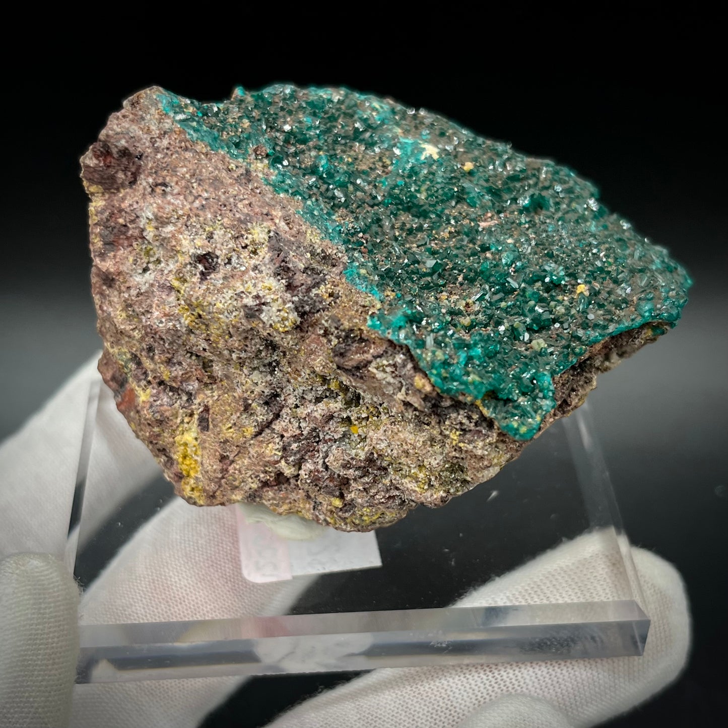 Natural Namibian Dioptase Crystal - Collector-Grade Specimen