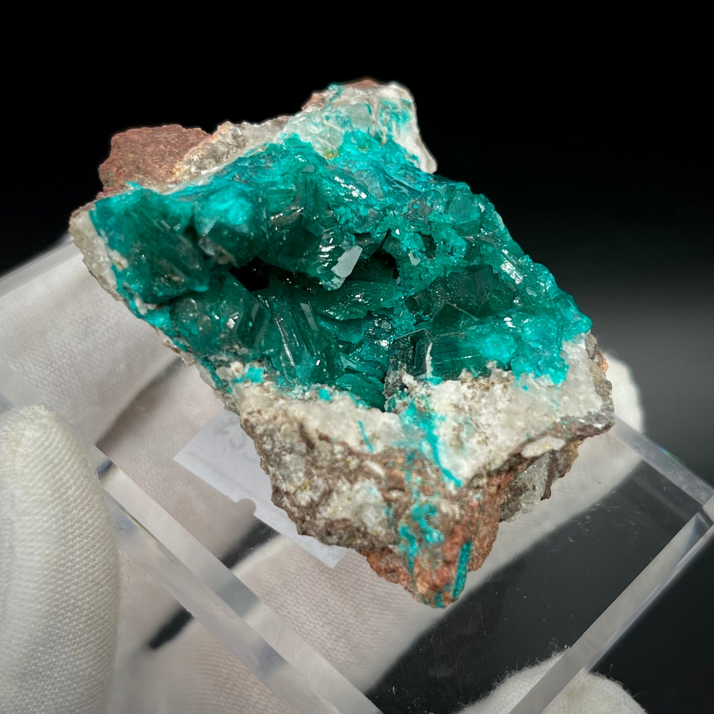 Natural Namibian Dioptase Crystal - Collector-Grade Specimen