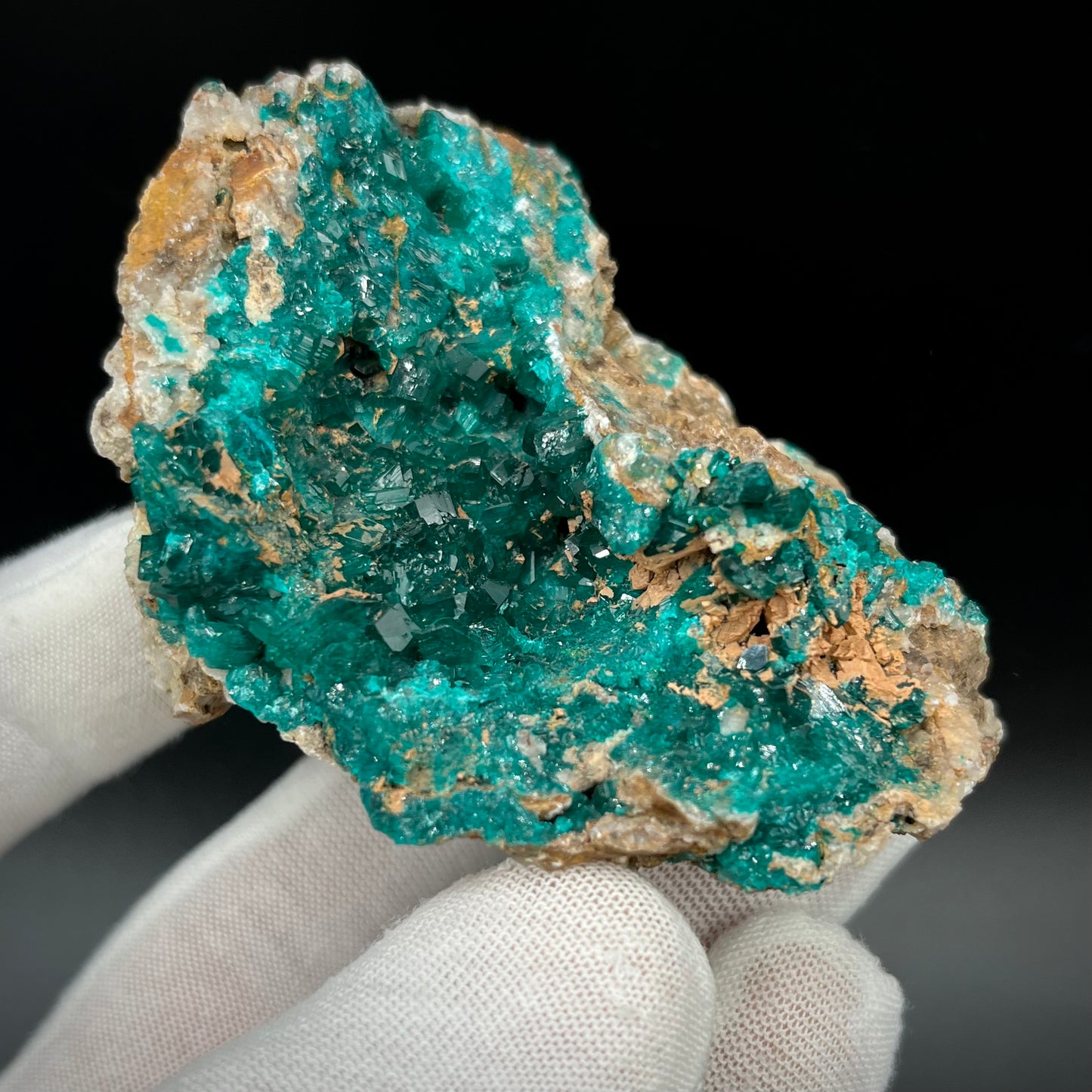 Natural Namibian Dioptase Crystal - Collector-Grade Specimen