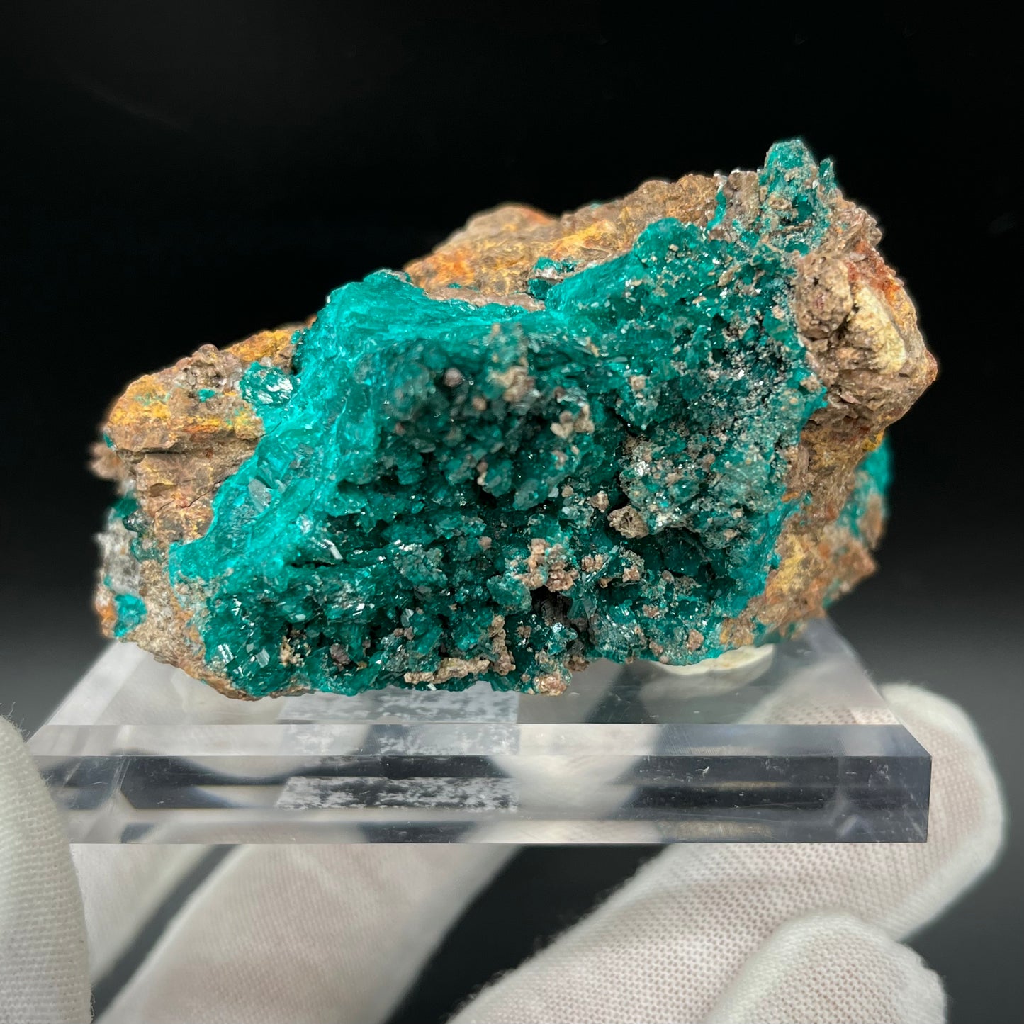Natural Namibian Dioptase Crystal - Collector-Grade Specimen