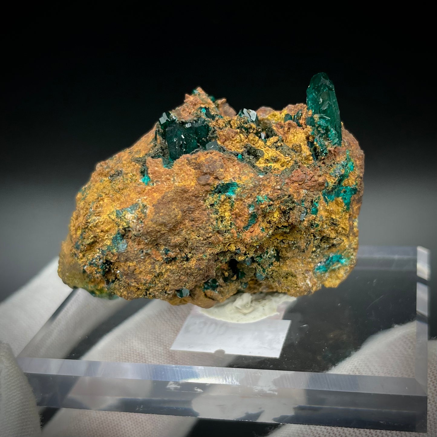 Natural Namibian Dioptase Crystal - Collector-Grade Specimen