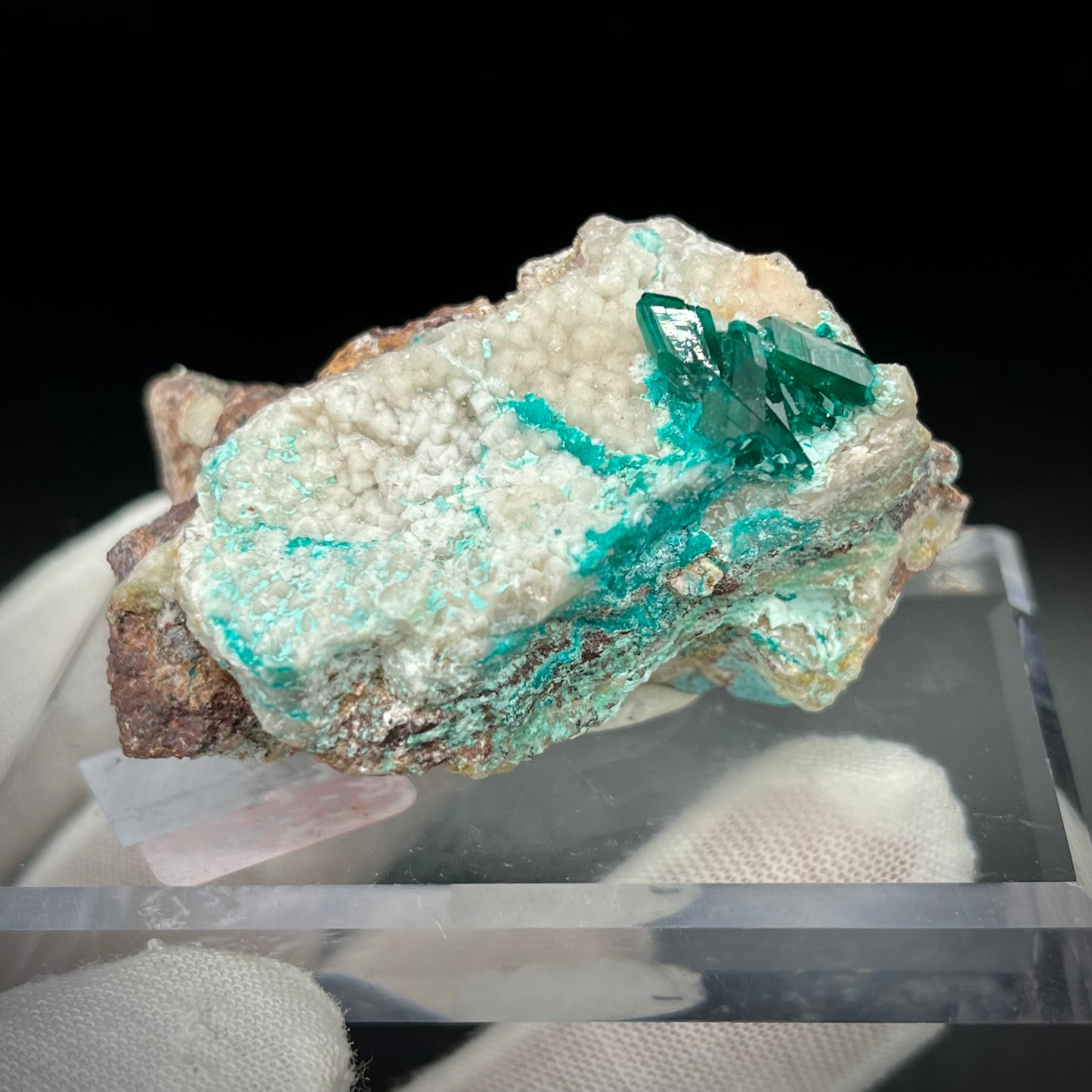 Natural Namibian Dioptase Crystal - Collector-Grade Specimen