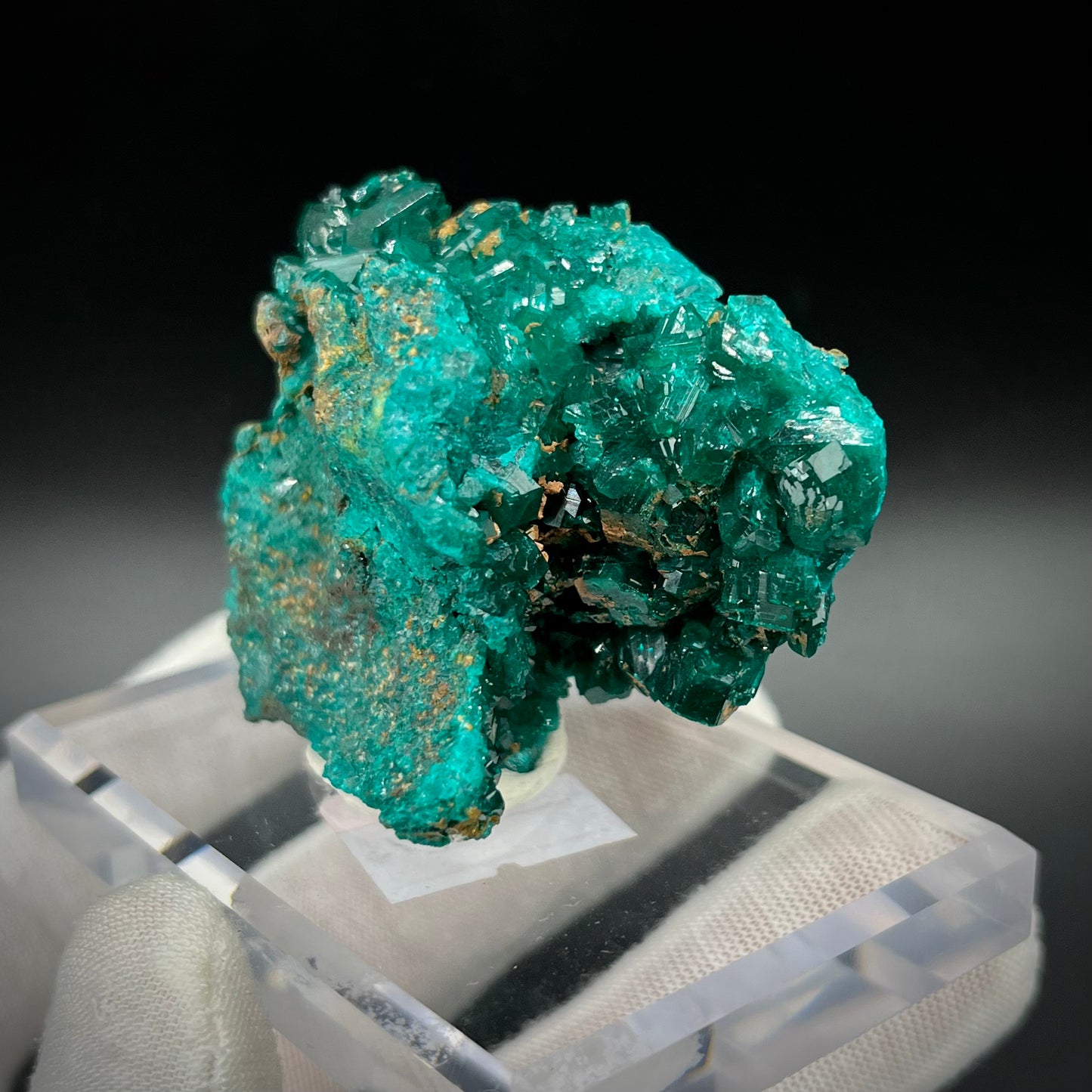 Natural Namibian Dioptase Crystal - Collector-Grade Specimen