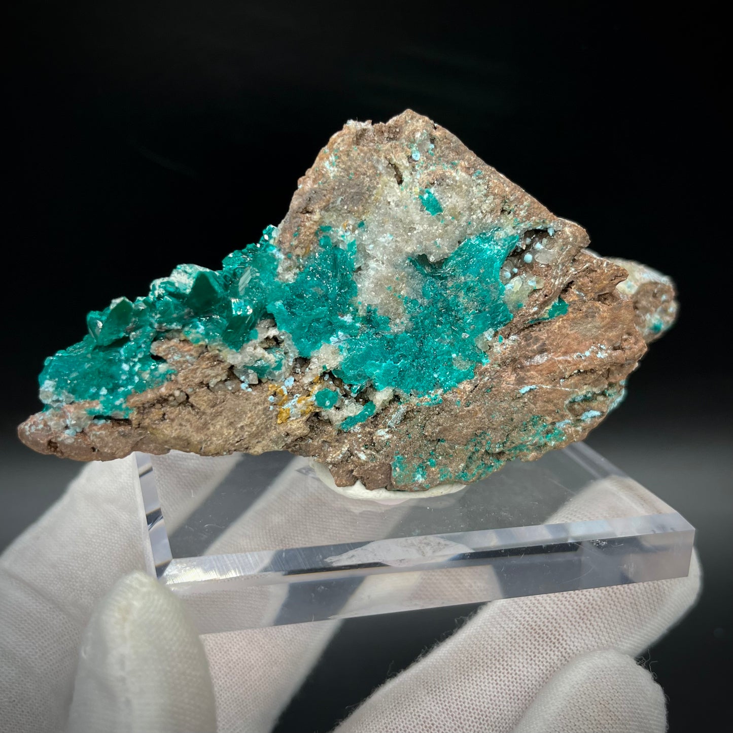 Natural Namibian Dioptase Crystal - Collector-Grade Specimen