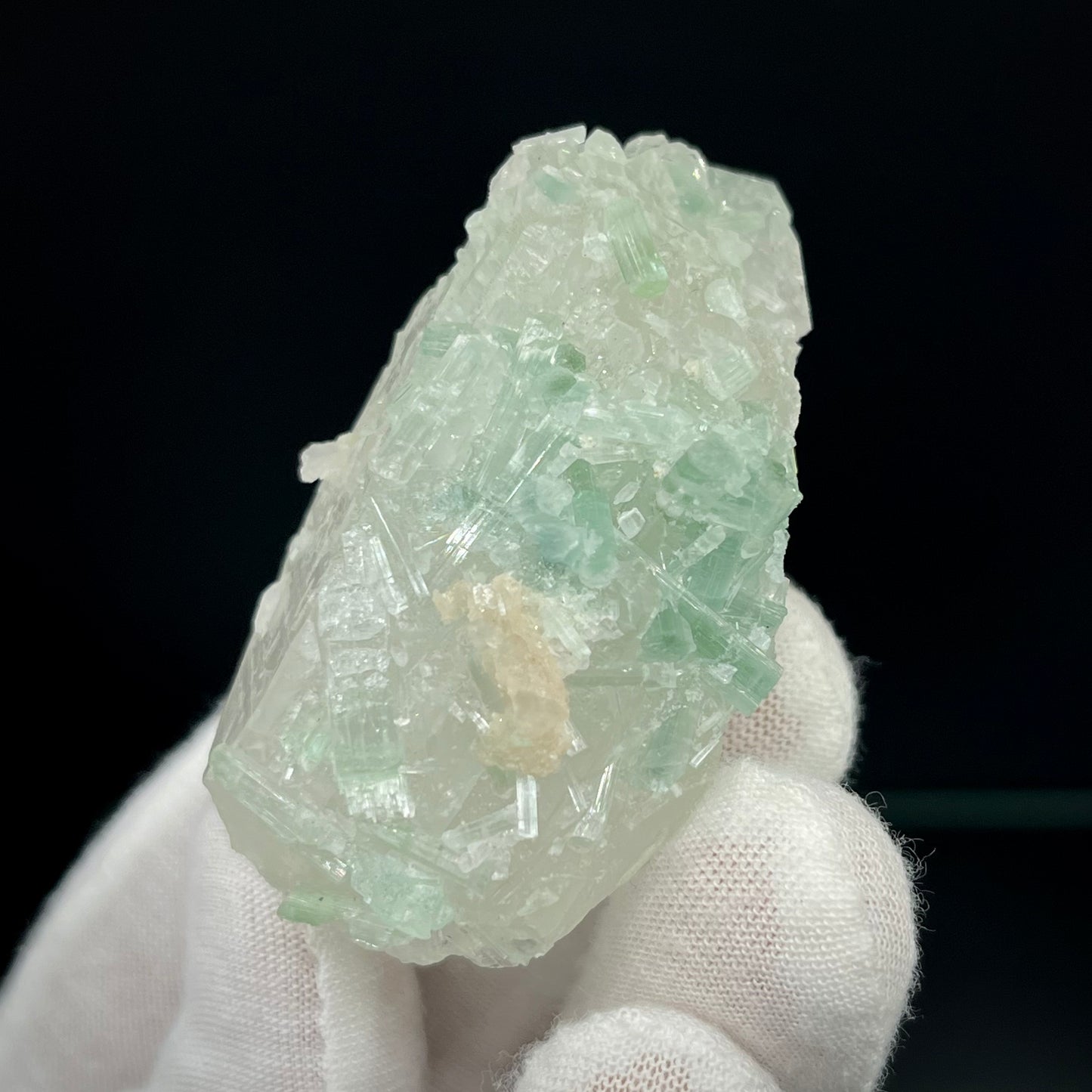 Natural Blue-Green Tourmaline on Quartz - Skardu, Pakistan Specimen