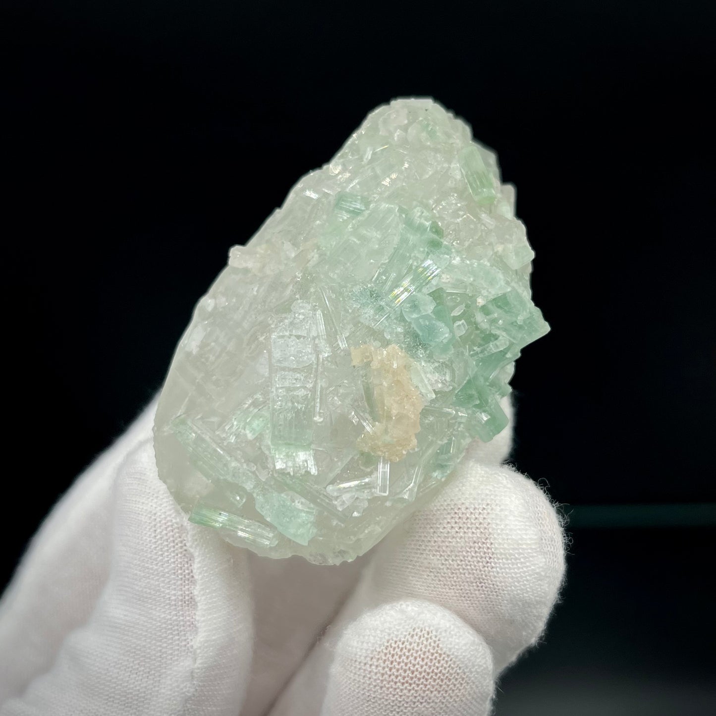 Natural Blue-Green Tourmaline on Quartz - Skardu, Pakistan Specimen