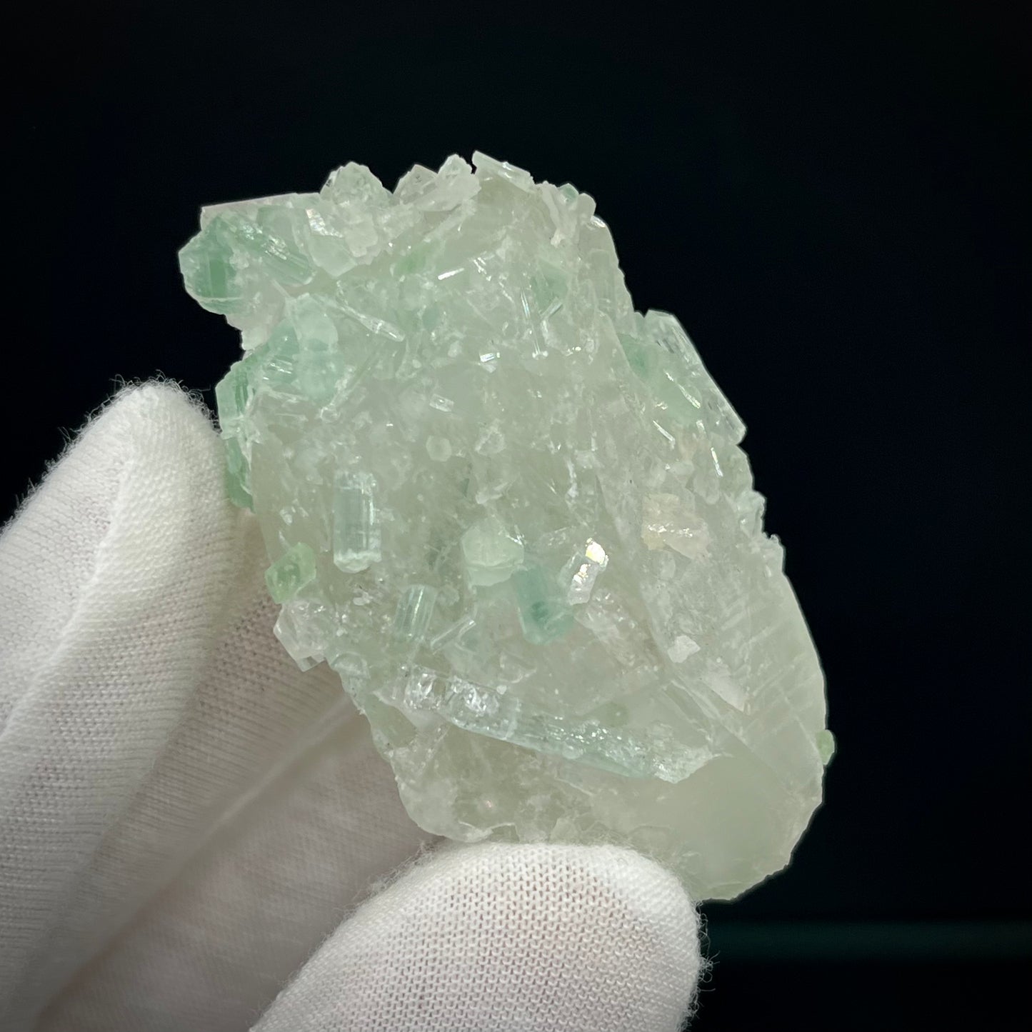 Natural Blue-Green Tourmaline on Quartz - Skardu, Pakistan Specimen