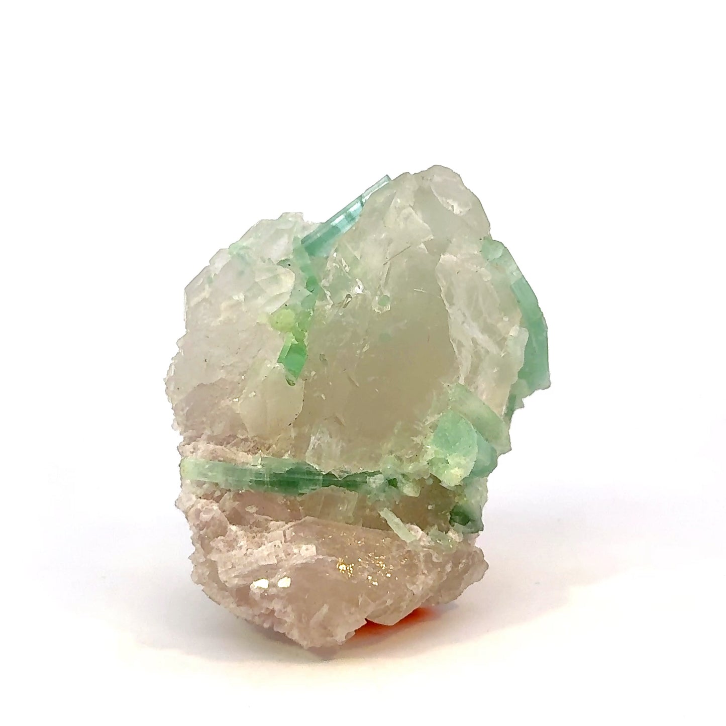 Natural Blue-Green Tourmaline on Quartz - Skardu, Pakistan Specimen