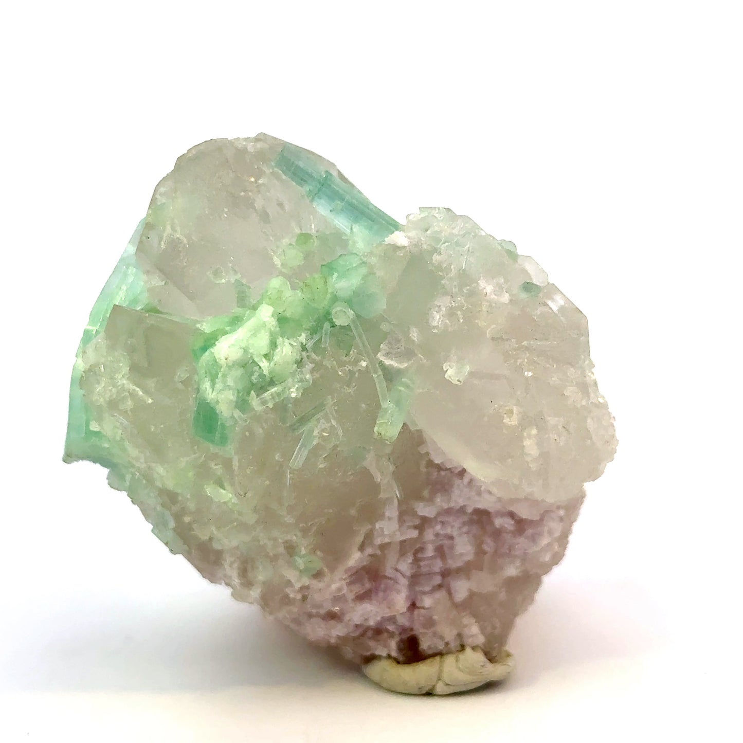 Natural Blue-Green Tourmaline on Quartz - Skardu, Pakistan Specimen