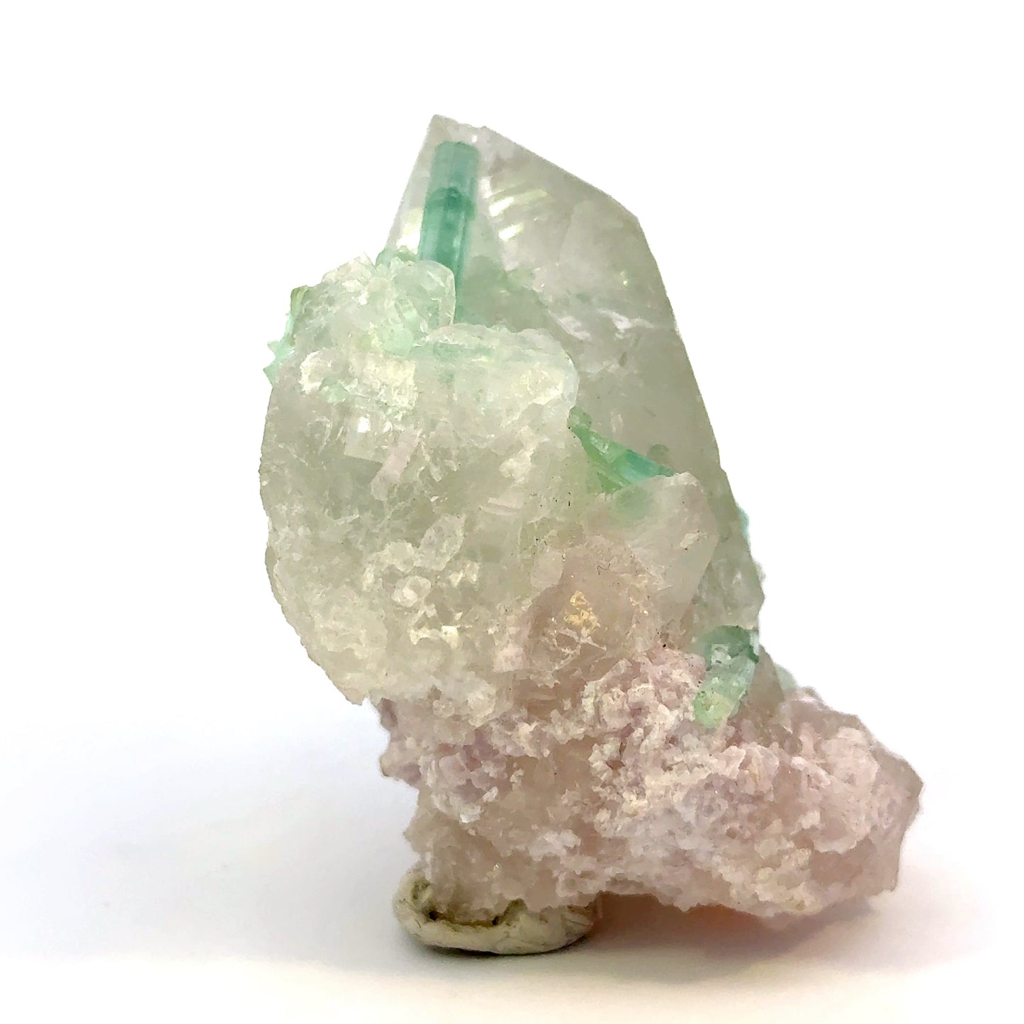 Natural Blue-Green Tourmaline on Quartz - Skardu, Pakistan Specimen