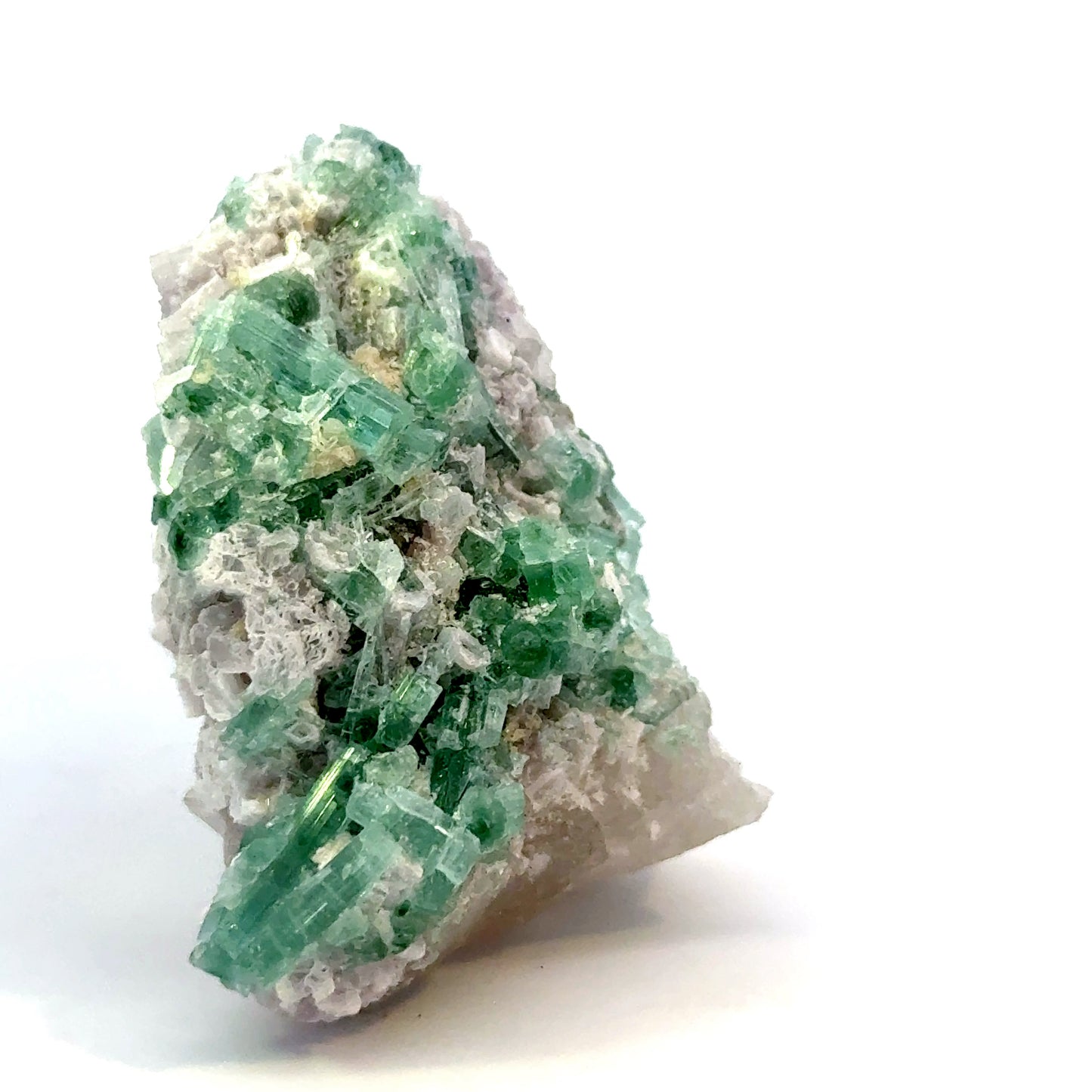 Natural Blue-Green Tourmaline on Quartz - Skardu, Pakistan Specimen