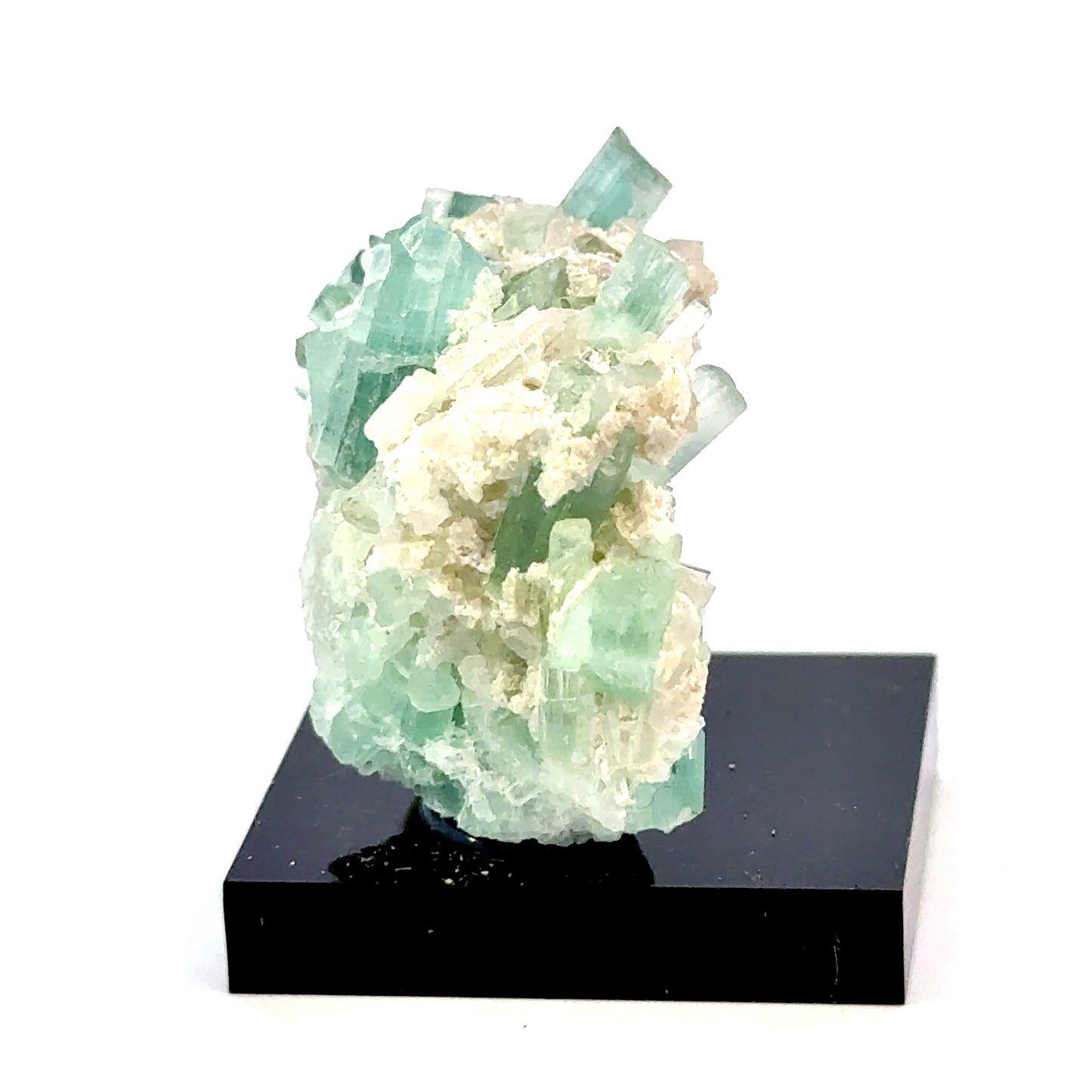 Natural Blue-Green Tourmaline on Quartz - Skardu, Pakistan Specimen