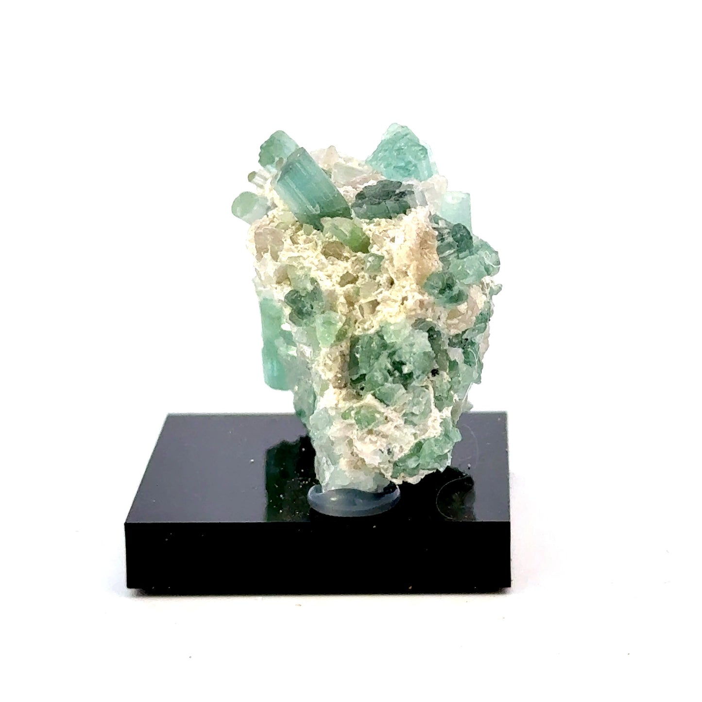 Natural Blue-Green Tourmaline on Quartz - Skardu, Pakistan Specimen