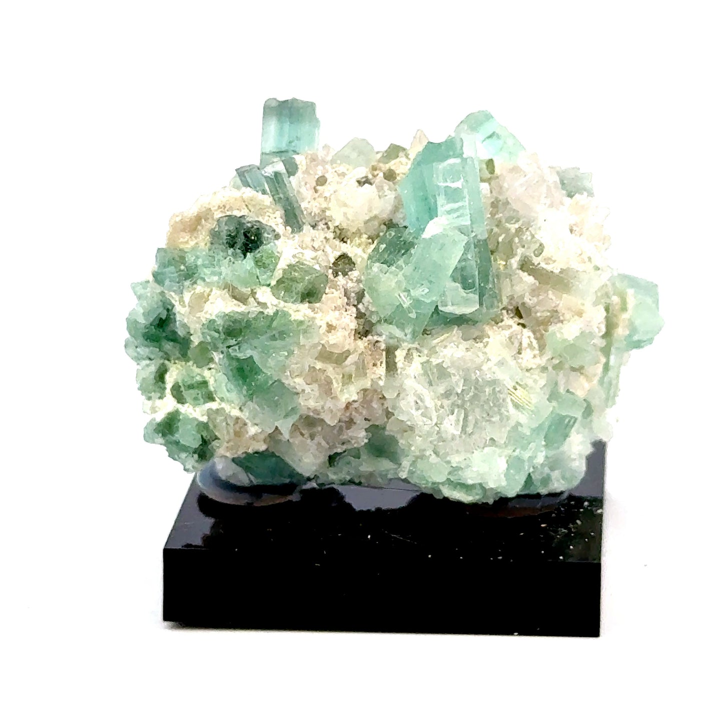 Natural Blue-Green Tourmaline on Quartz - Skardu, Pakistan Specimen