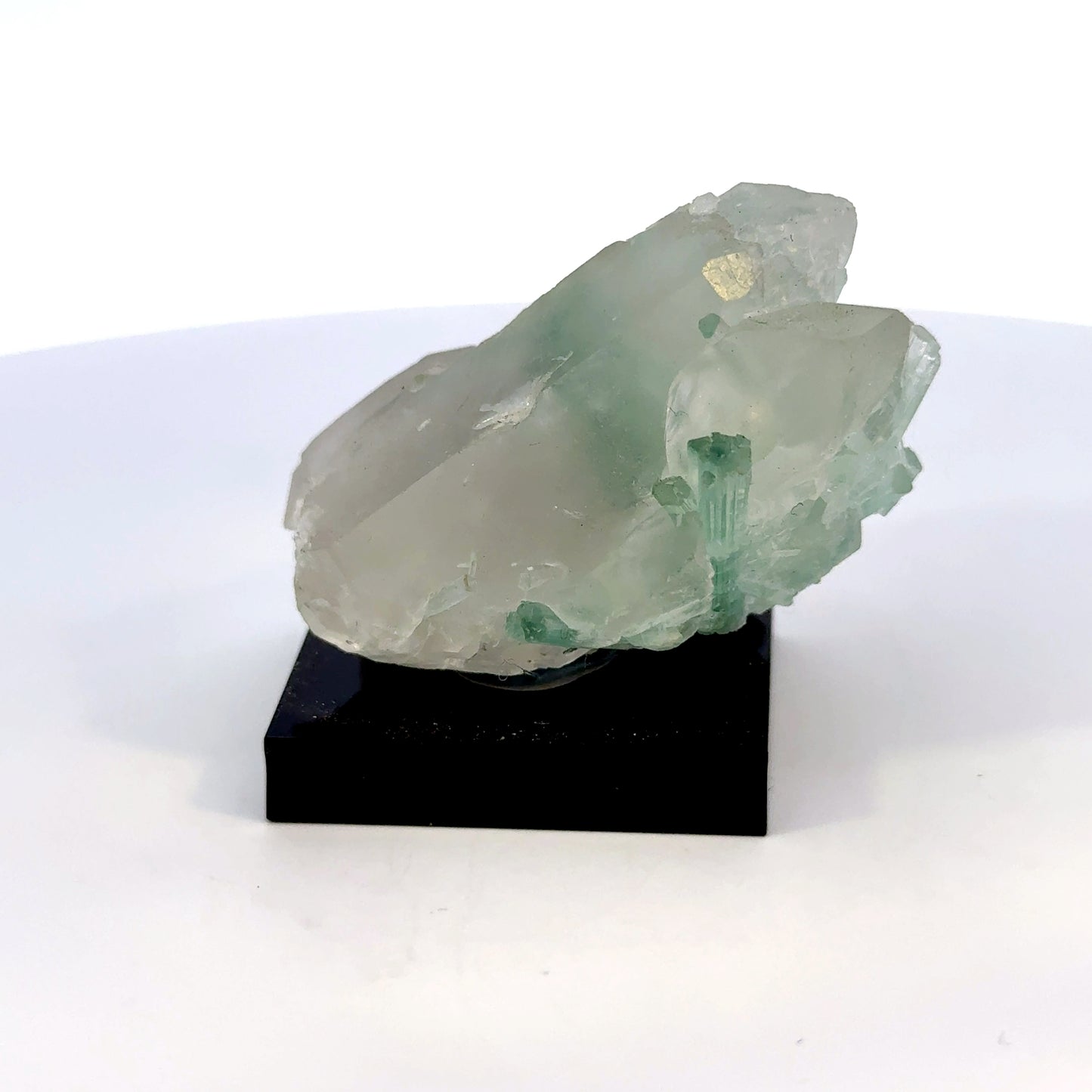 Natural Blue-Green Tourmaline on Quartz - Skardu, Pakistan Specimen
