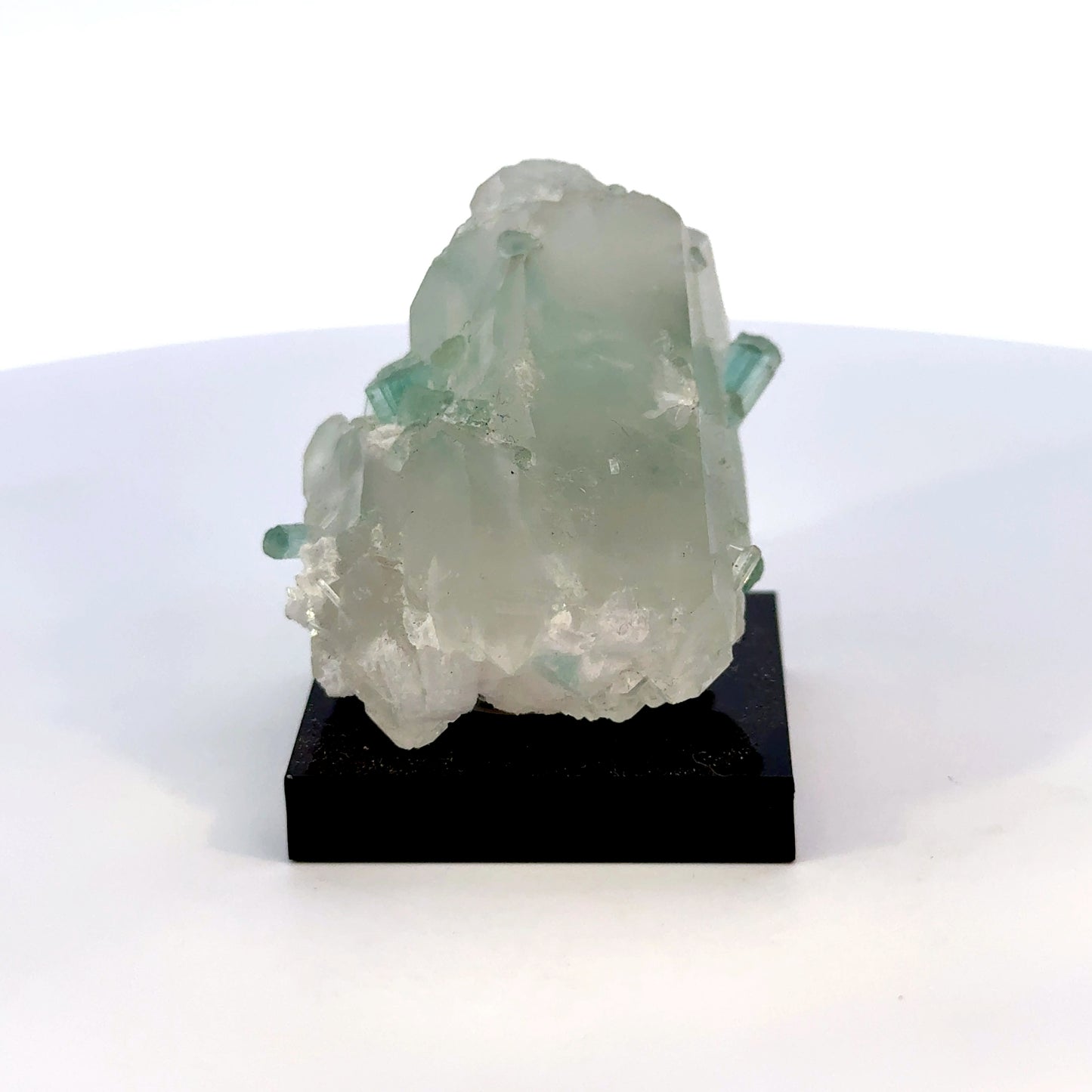 Natural Blue-Green Tourmaline on Quartz - Skardu, Pakistan Specimen