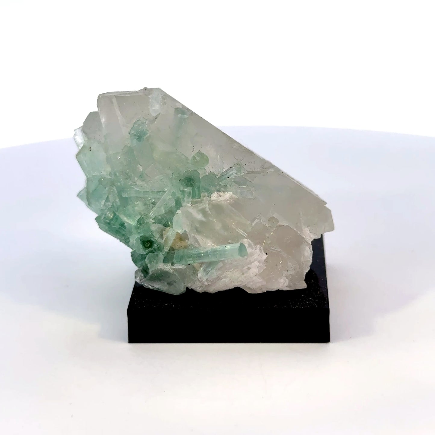 Natural Blue-Green Tourmaline on Quartz - Skardu, Pakistan Specimen