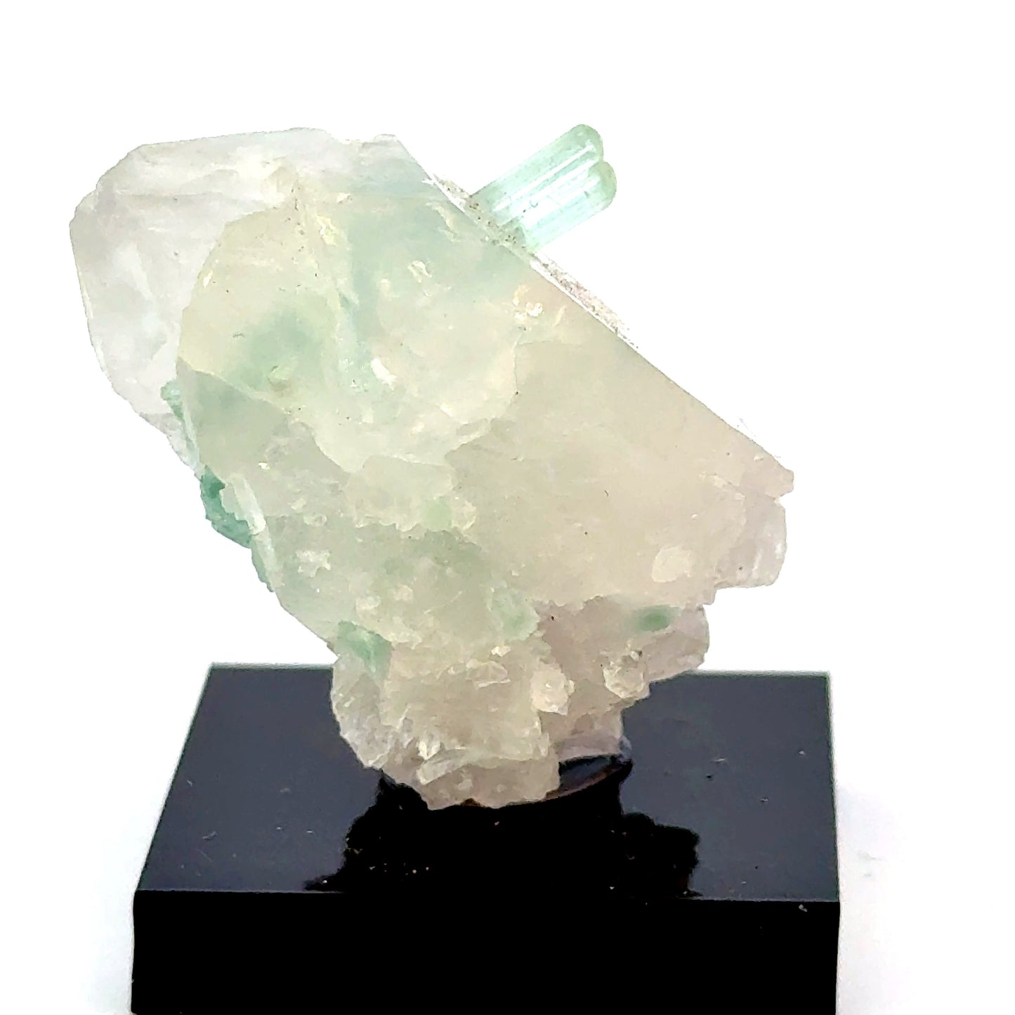 Natural Blue-Green Tourmaline on Quartz - Skardu, Pakistan Specimen