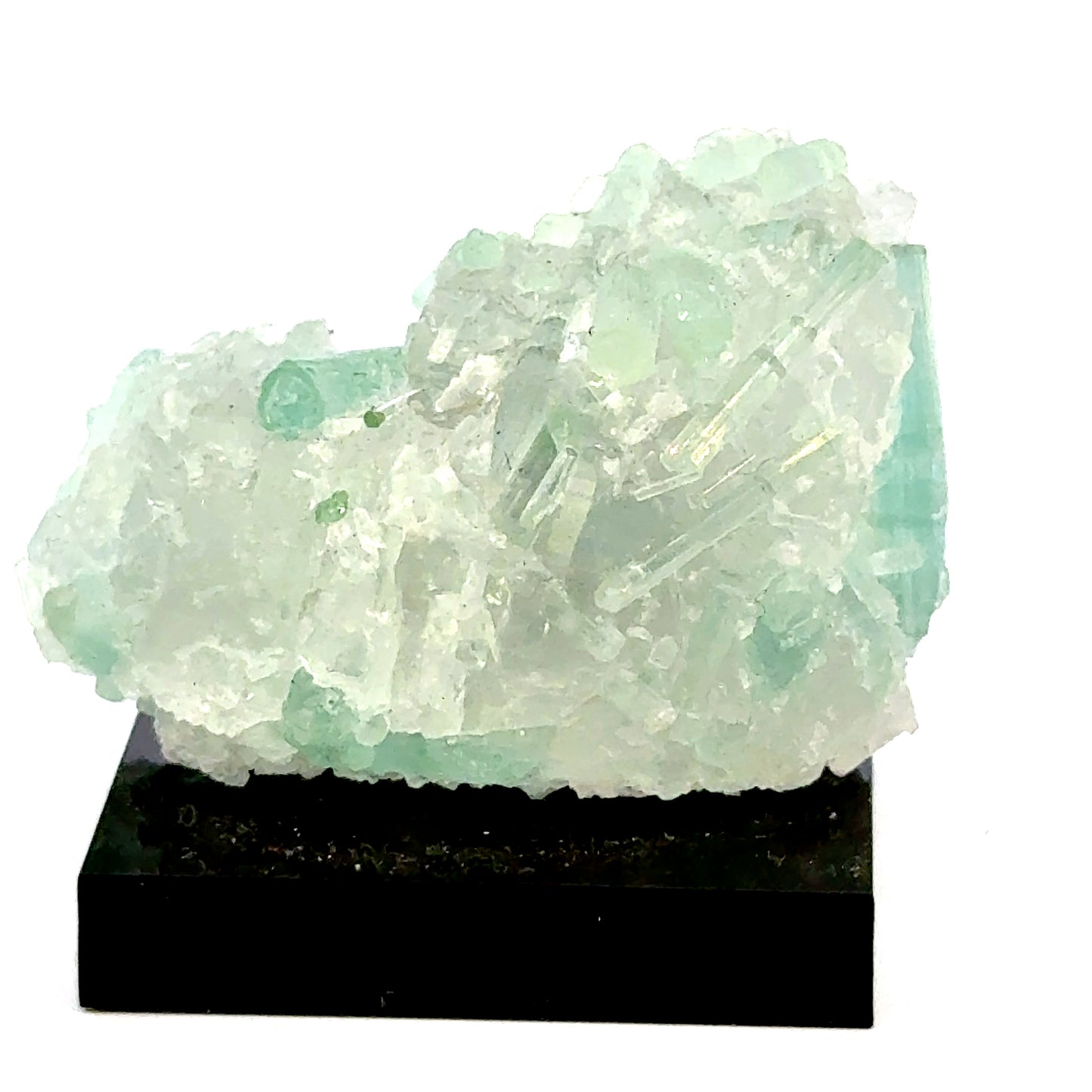 Natural Blue-Green Tourmaline on Quartz - Skardu, Pakistan Specimen