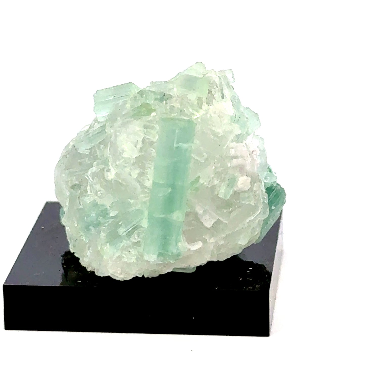Natural Blue-Green Tourmaline on Quartz - Skardu, Pakistan Specimen
