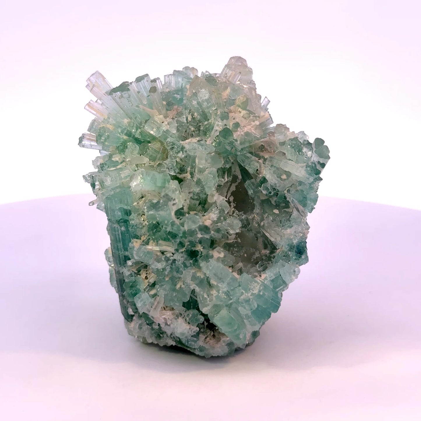 Natural Blue-Green Tourmaline on Quartz - Skardu, Pakistan Specimen