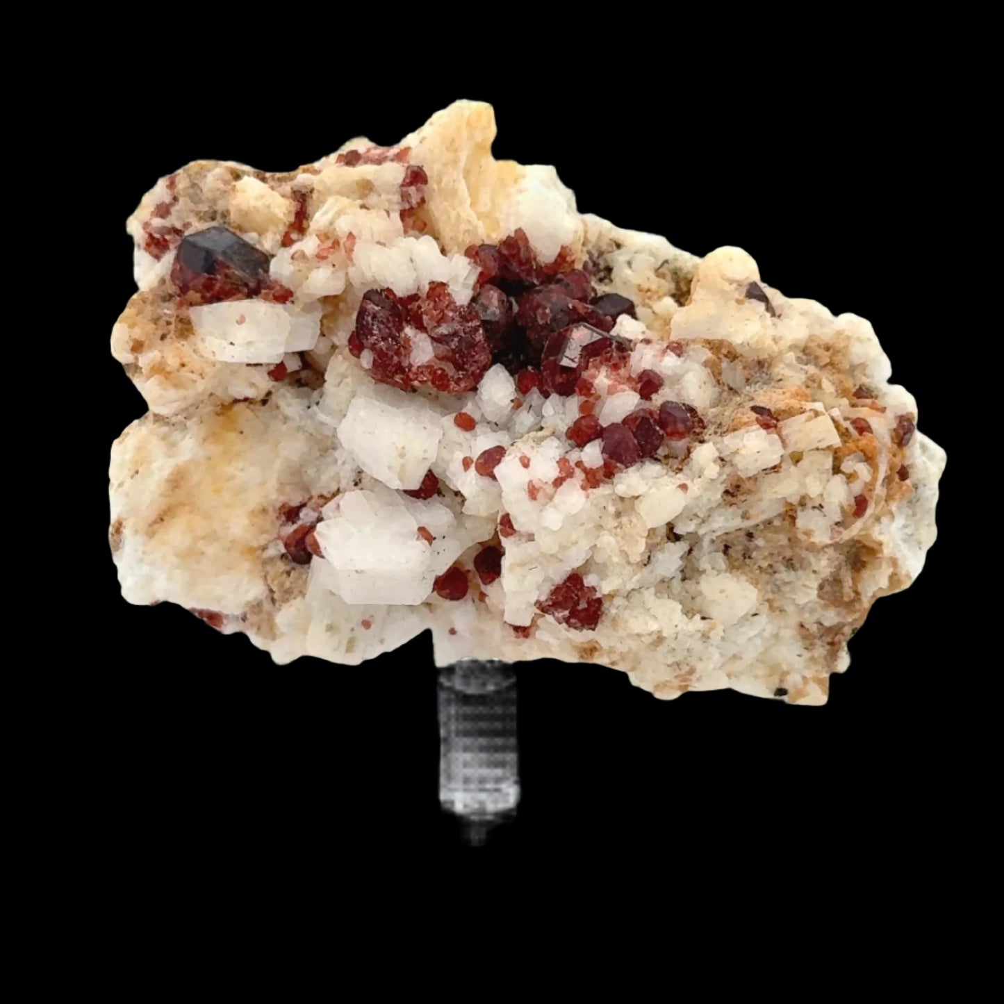 Pakistan Garnet & Black Tourmaline on Matrix - Gilgit Mountain Specimen