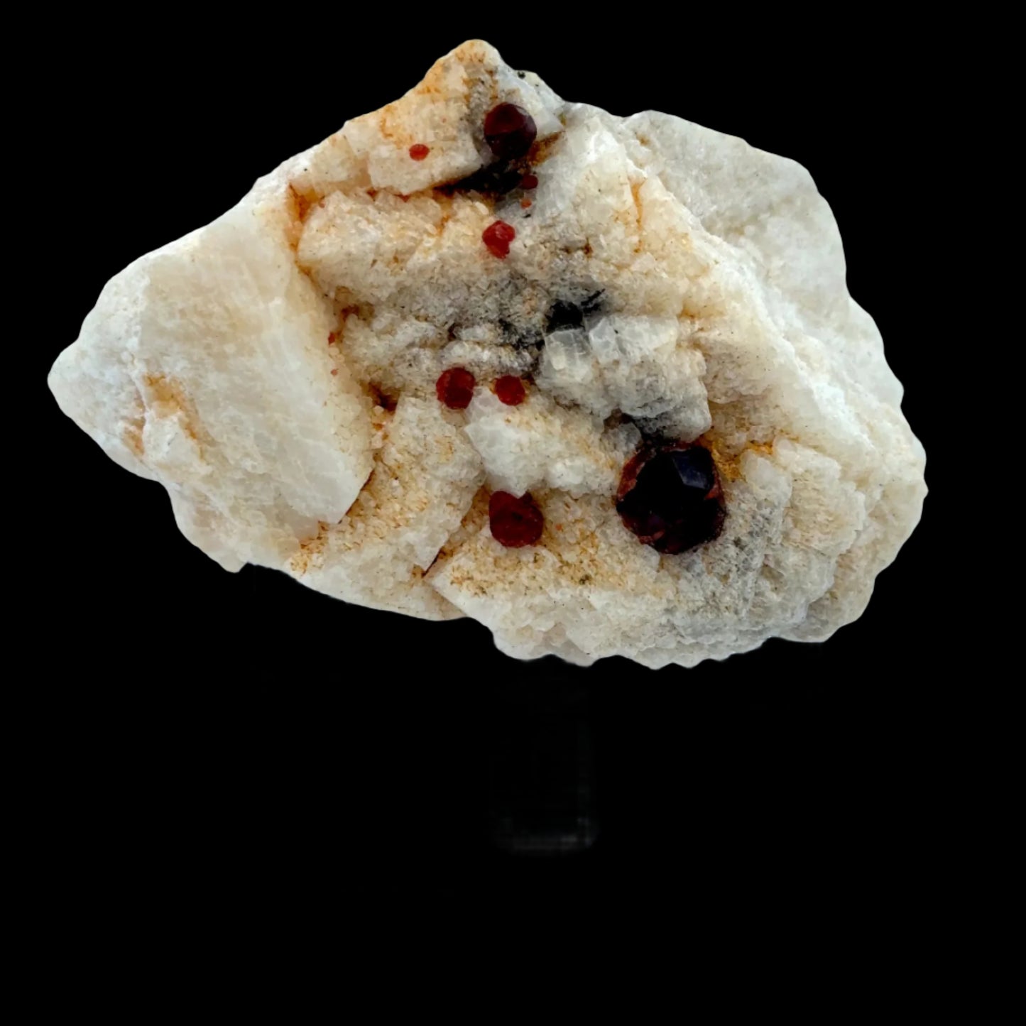 Pakistan Garnet & Black Tourmaline on Matrix - Gilgit Mountain Specimen