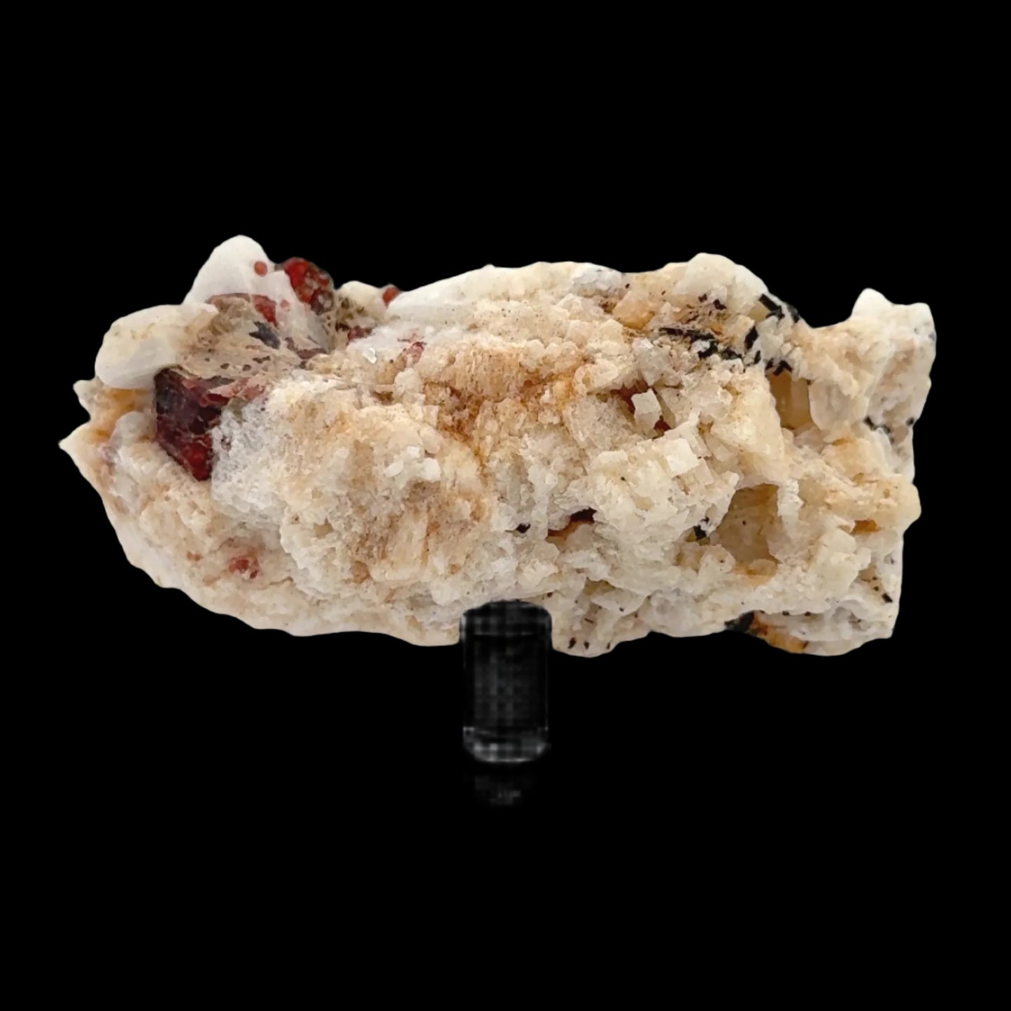 Pakistan Garnet & Black Tourmaline on Matrix - Gilgit Mountain Specimen