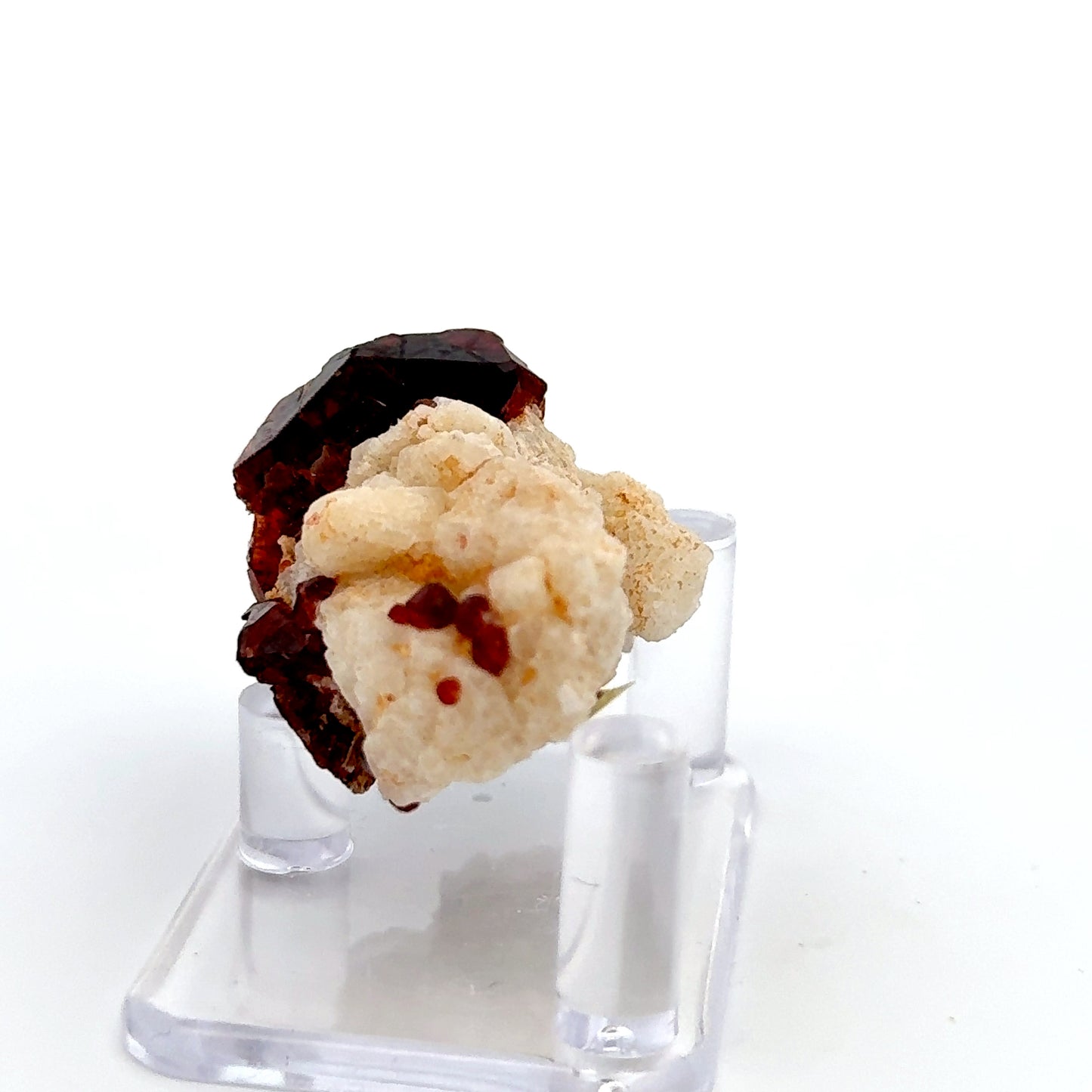 Pakistan Garnet & Black Tourmaline on Matrix - Gilgit Mountain Specimen