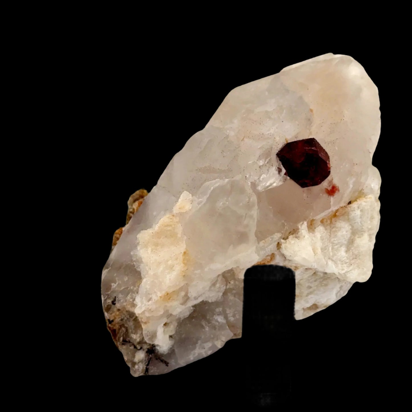 Pakistan Garnet & Black Tourmaline on Matrix - Gilgit Mountain Specimen
