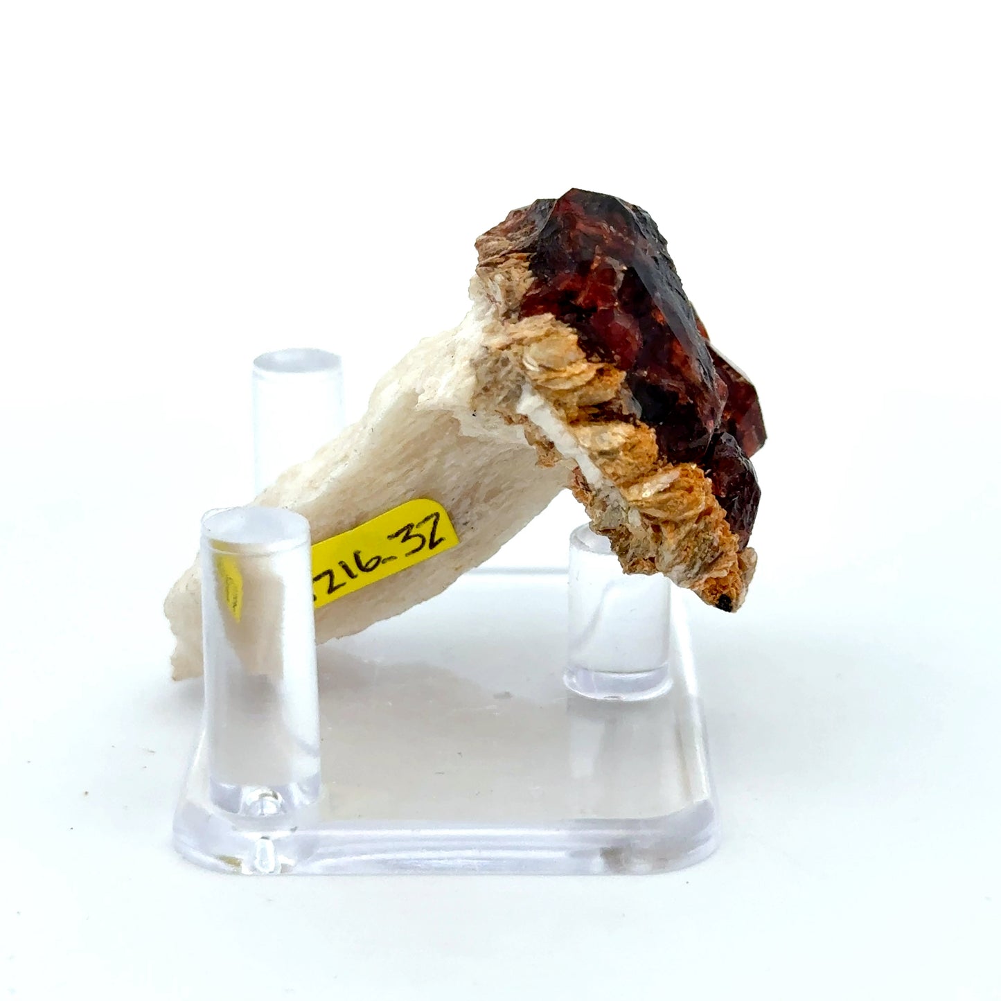 Pakistan Garnet & Black Tourmaline on Matrix - Gilgit Mountain Specimen