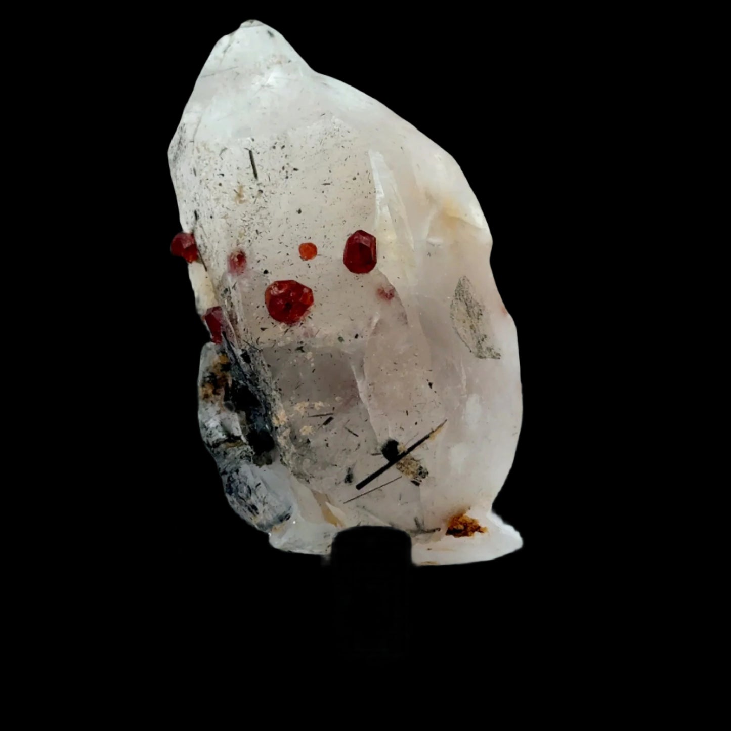 Pakistan Garnet & Black Tourmaline on Matrix - Gilgit Mountain Specimen
