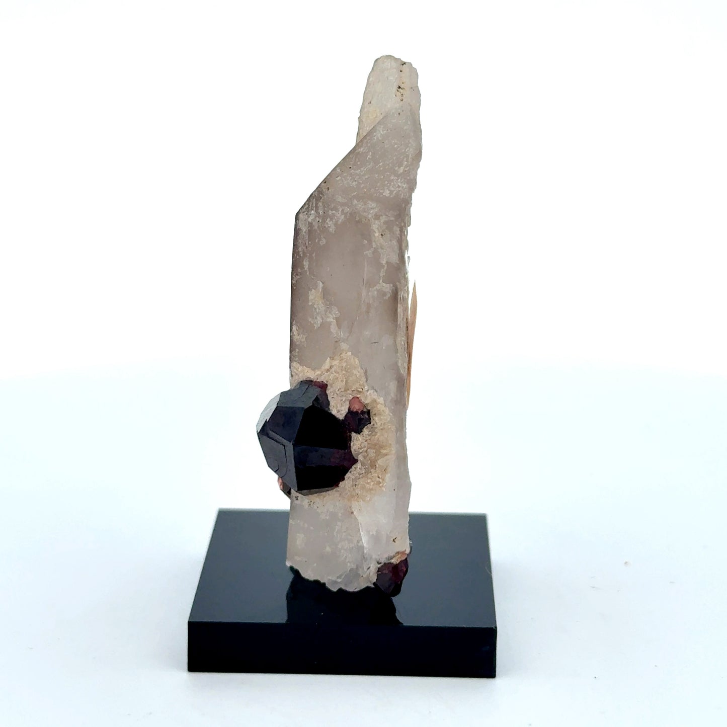 Pakistan Garnet & Black Tourmaline on Matrix - Gilgit Mountain Specimen