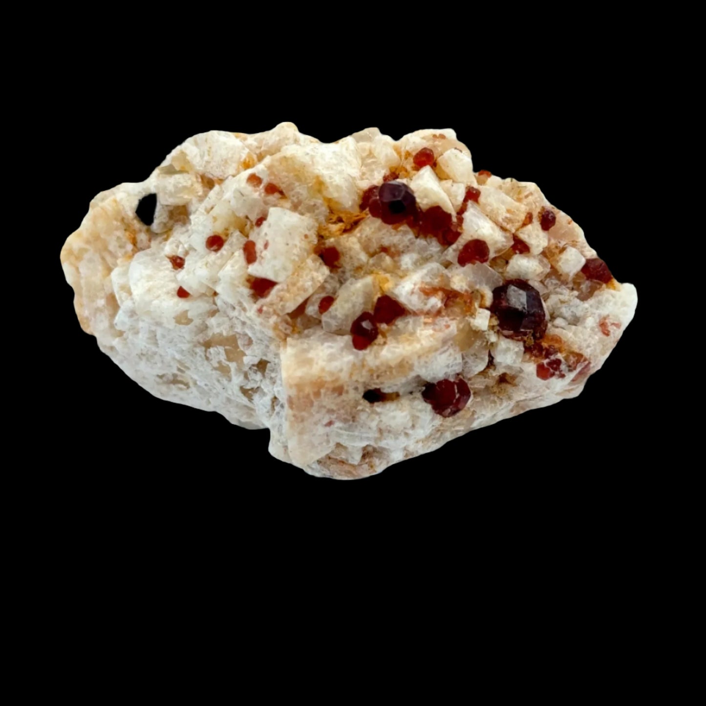 Pakistan Garnet & Black Tourmaline on Matrix - Gilgit Mountain Specimen