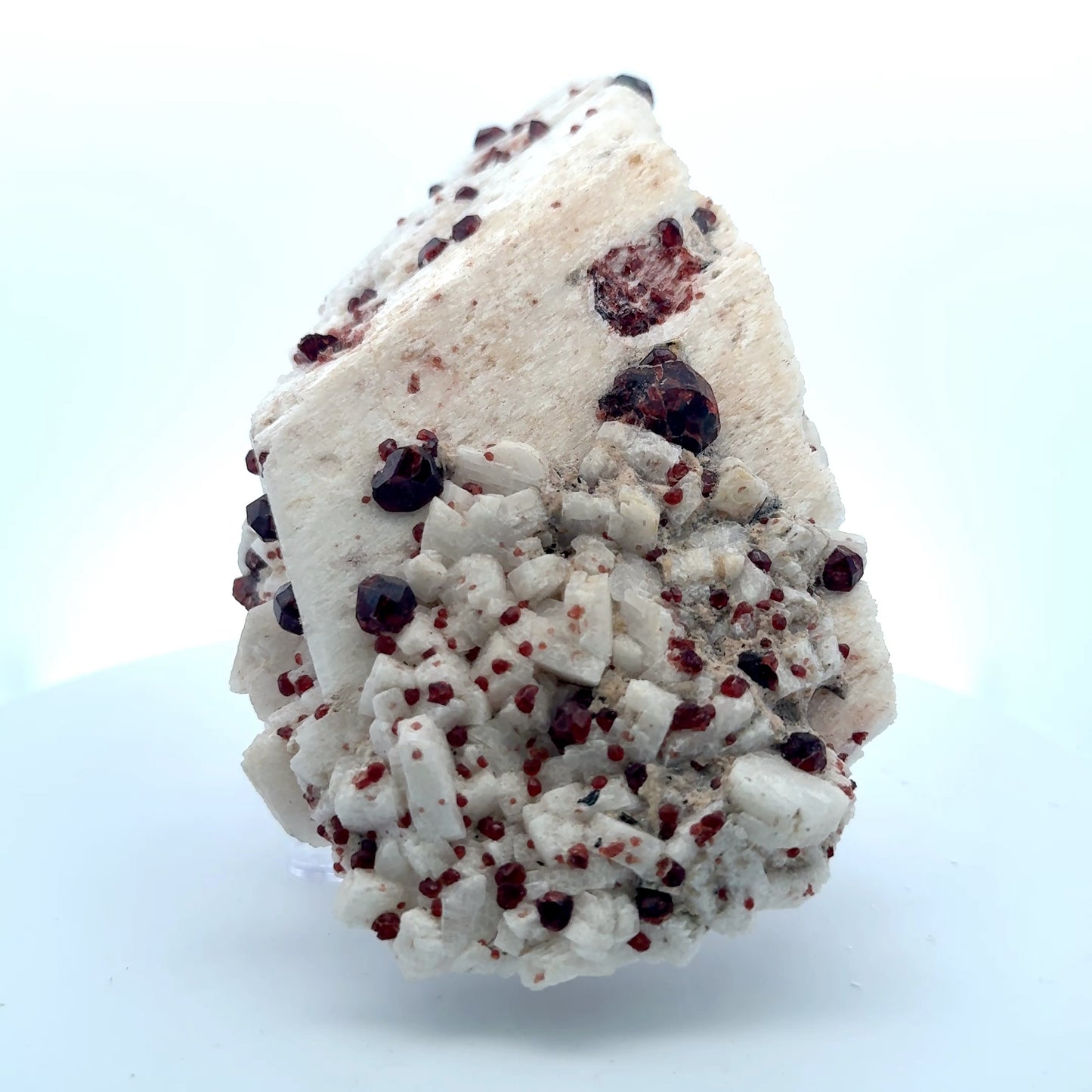 Pakistan Garnet & Black Tourmaline on Matrix - Gilgit Mountain Specimen