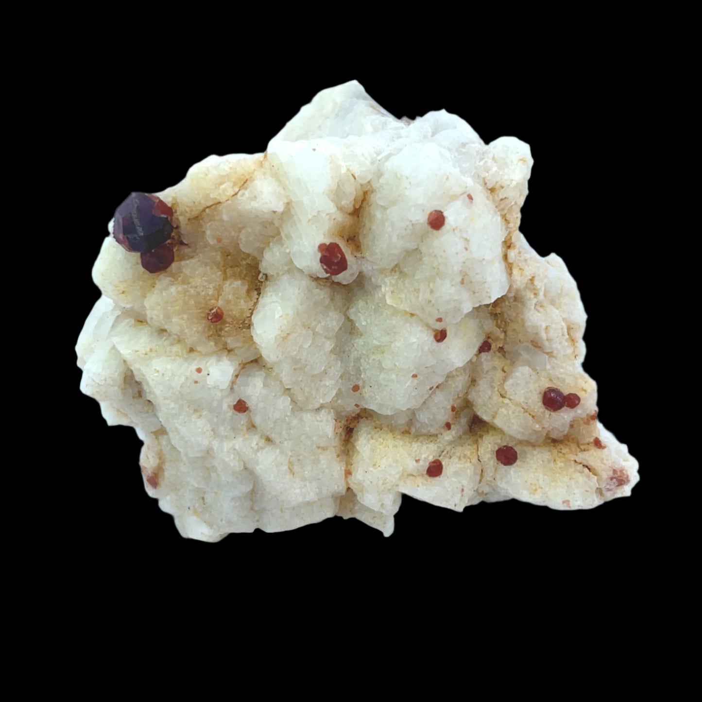 Pakistan Garnet & Black Tourmaline on Matrix - Gilgit Mountain Specimen