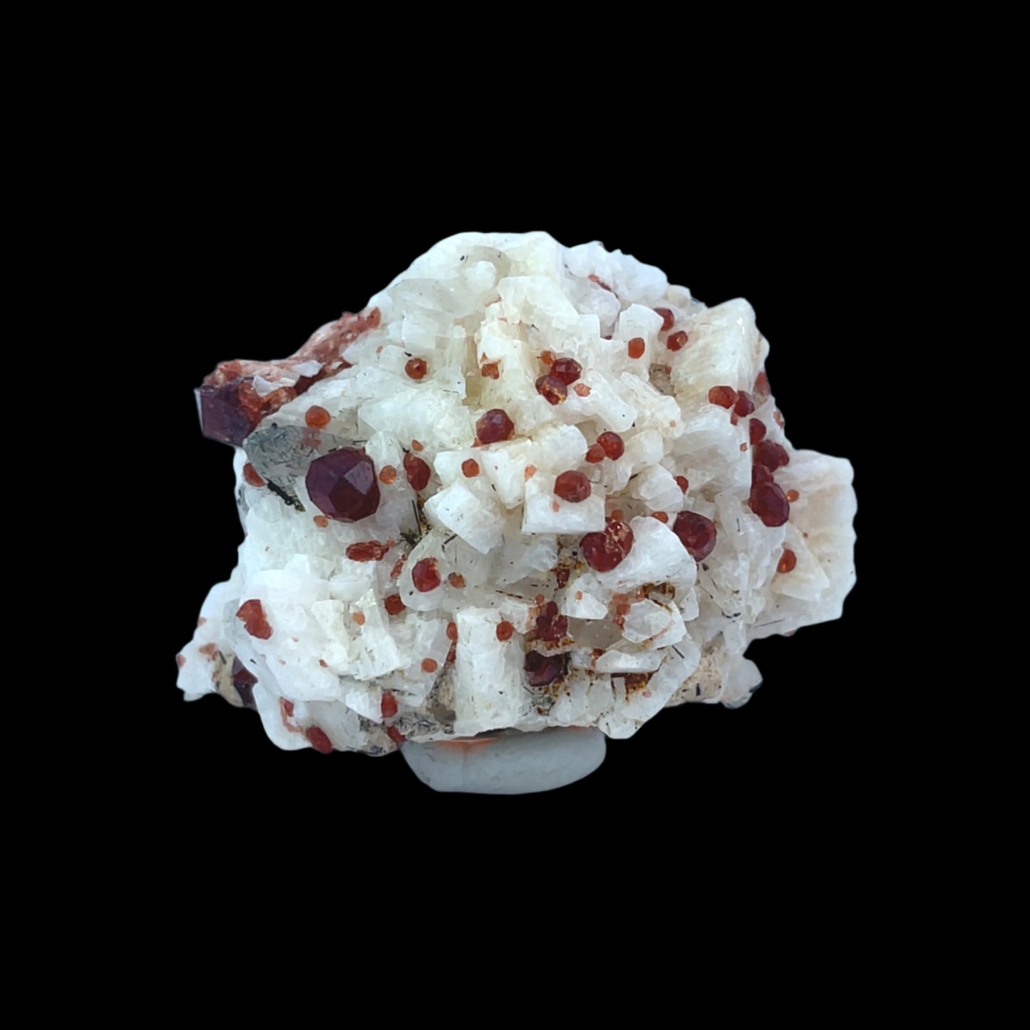 Pakistan Garnet & Black Tourmaline on Matrix - Gilgit Mountain Specimen