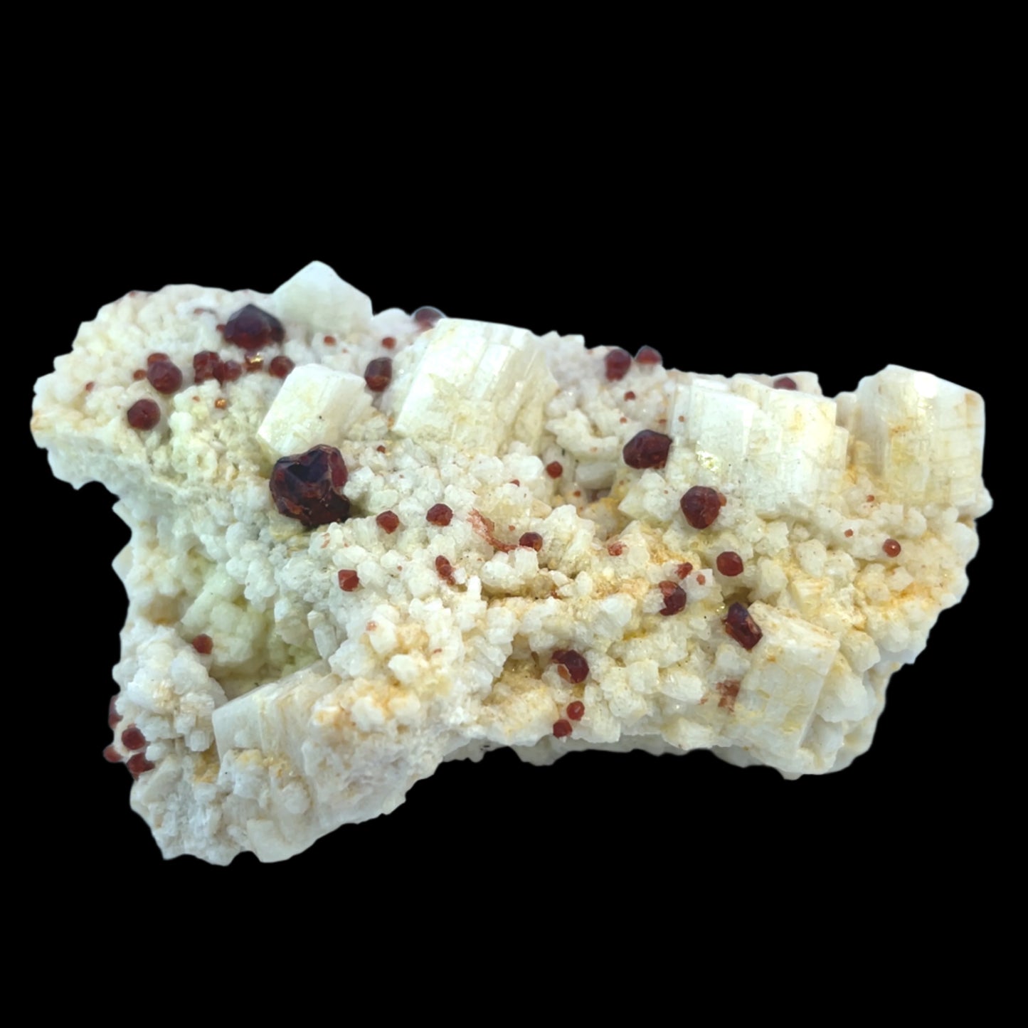 Pakistan Garnet & Black Tourmaline on Matrix - Gilgit Mountain Specimen