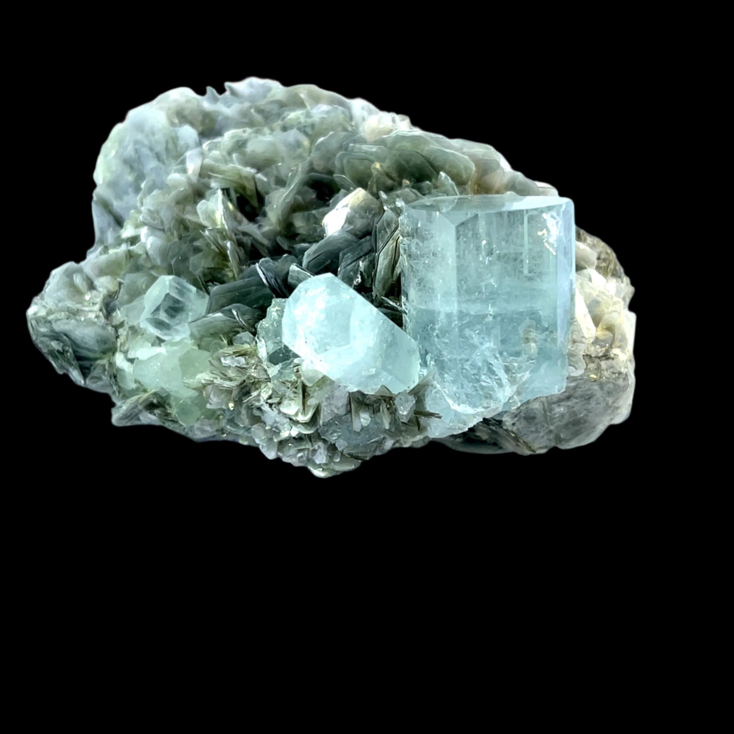 Pakistan Aquamarine Matrix Specimen - Shigar & Nagar Valley -Premium Natural Crystal - 5280 Crystals