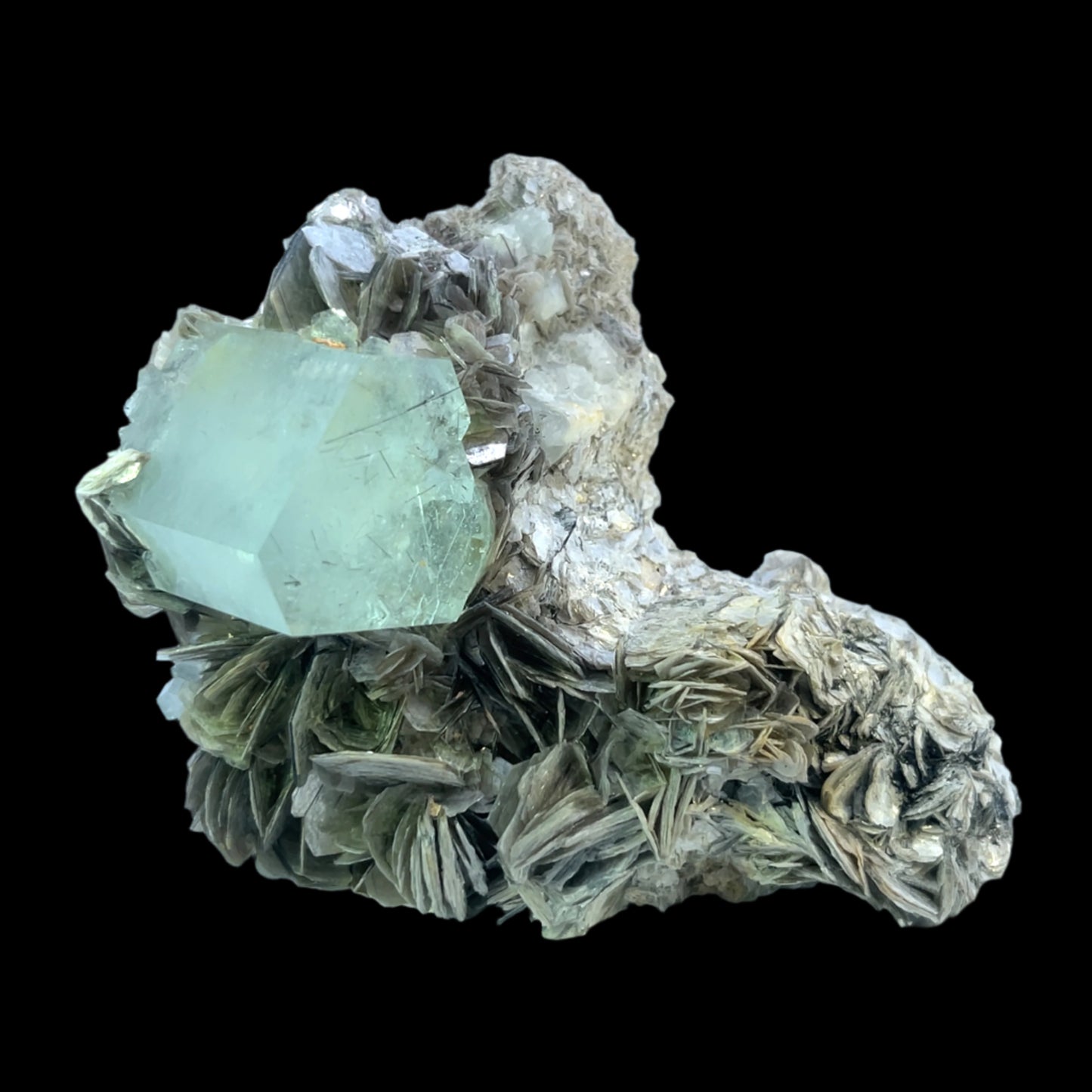 Pakistan Aquamarine Matrix Specimen - Shigar & Nagar Valley -Premium Natural Crystal - 5280 Crystals