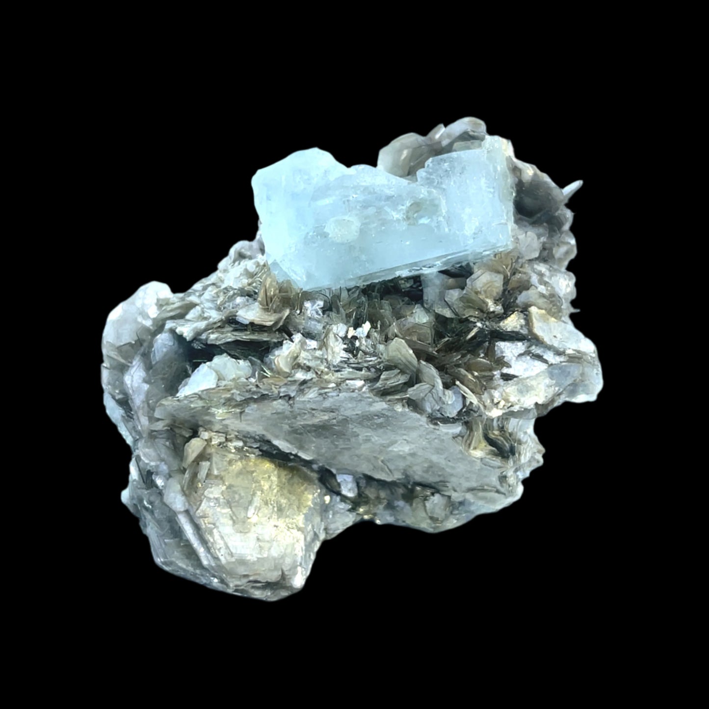 Pakistan Aquamarine Matrix Specimen - Shigar & Nagar Valley -Premium Natural Crystal - 5280 Crystals