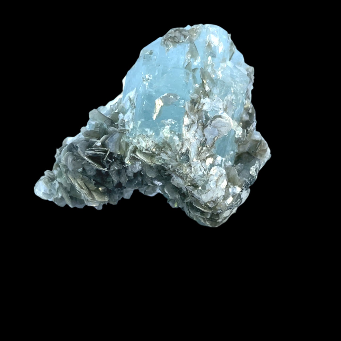 Pakistan Aquamarine Matrix Specimen - Shigar & Nagar Valley -Premium Natural Crystal - 5280 Crystals