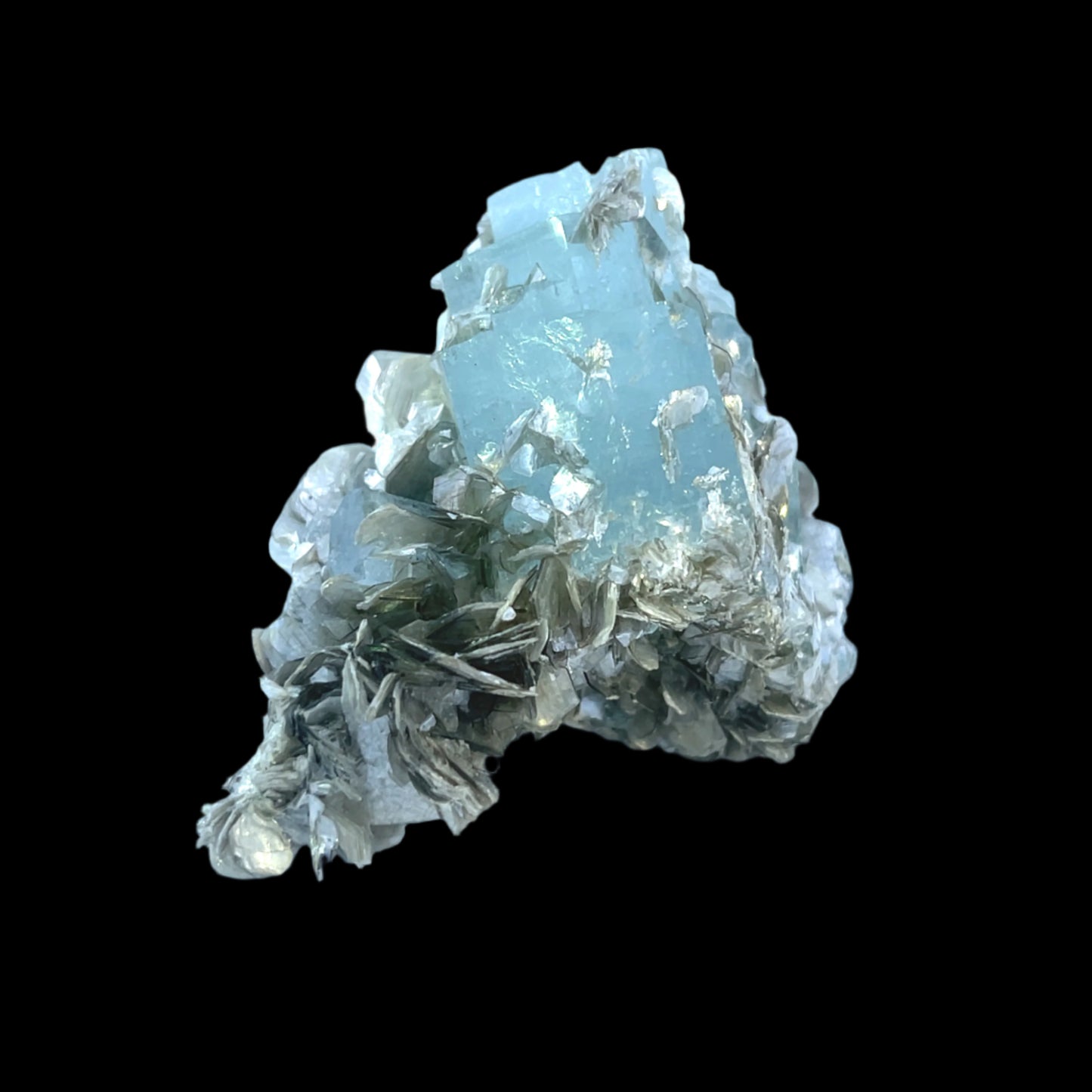 Pakistan Aquamarine Matrix Specimen - Shigar & Nagar Valley -Premium Natural Crystal - 5280 Crystals