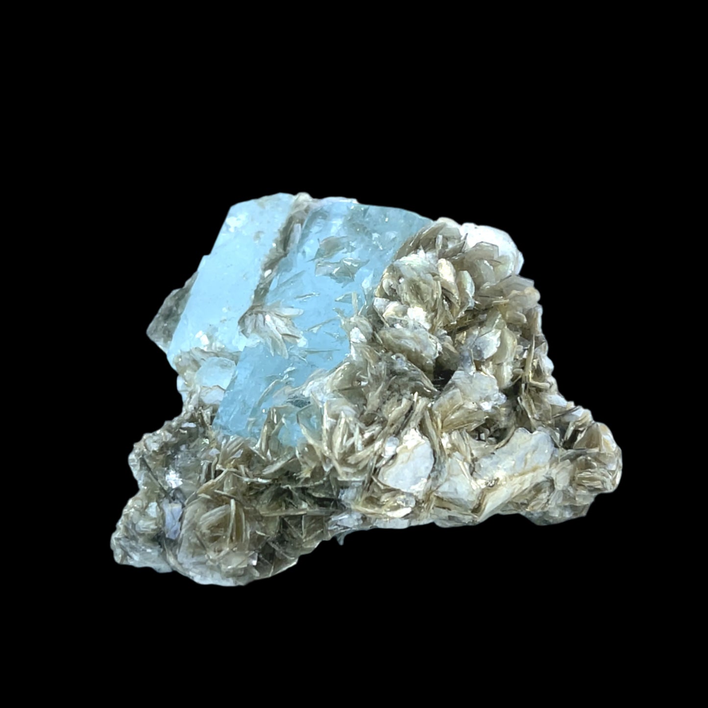 Pakistan Aquamarine Matrix Specimen - Shigar & Nagar Valley -Premium Natural Crystal - 5280 Crystals