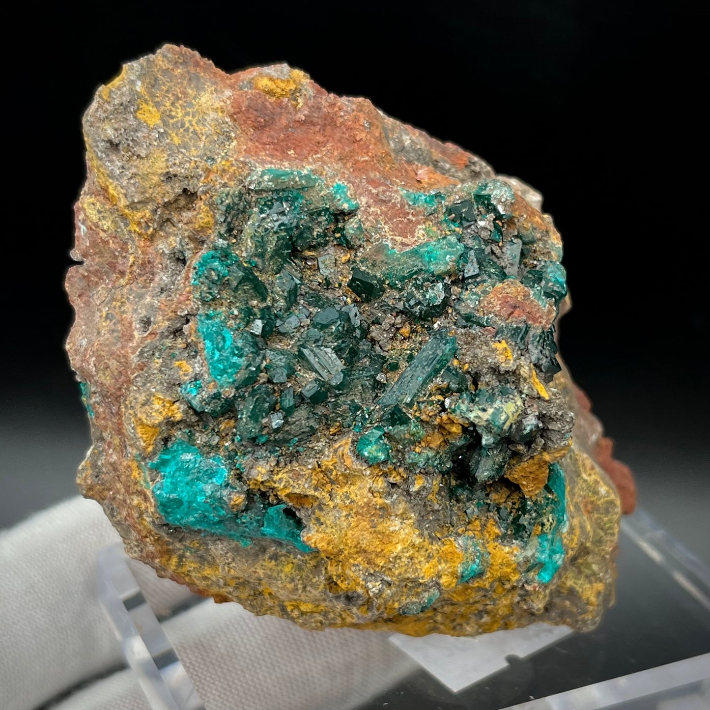 Natural Namibian Dioptase Crystal - Collector-Grade Specimen